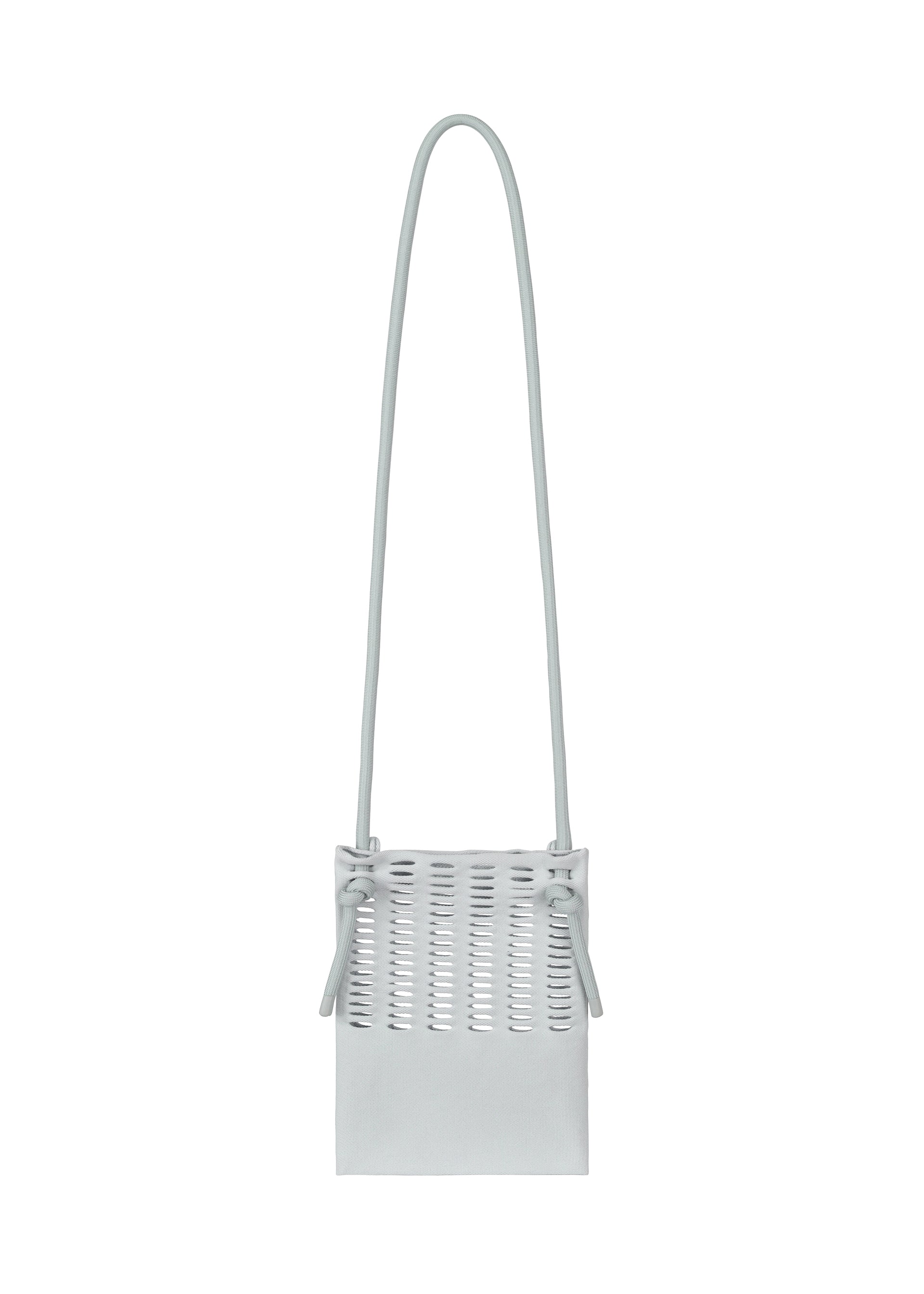 A product shot of the GOOD GOODS ISSEY MIYAKE MOKKO KNAPSACK bag in sky grey.