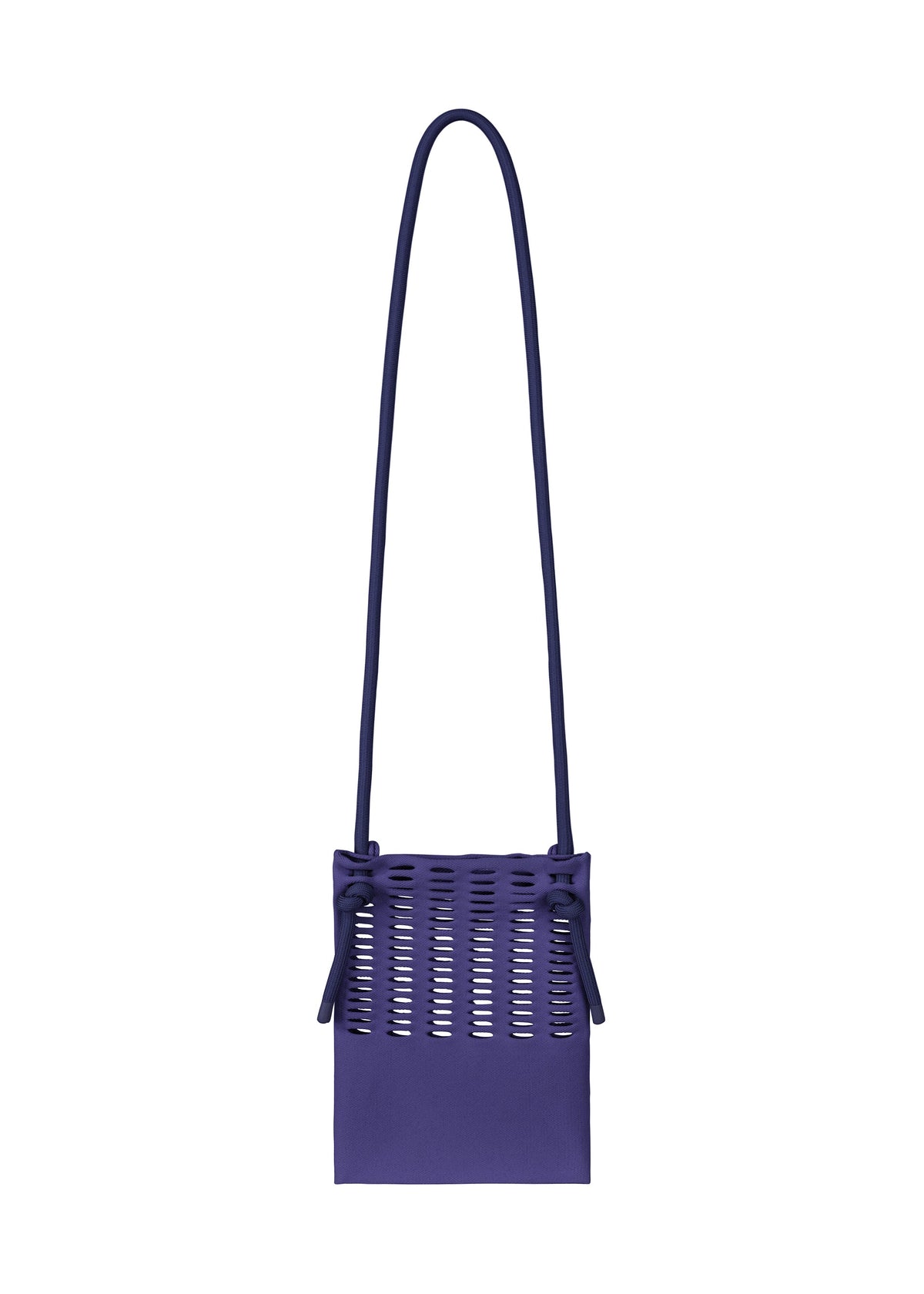 A product shot of the GOOD GOODS ISSEY MIYAKE MOKKO KNAPSACK bag in blue purple.