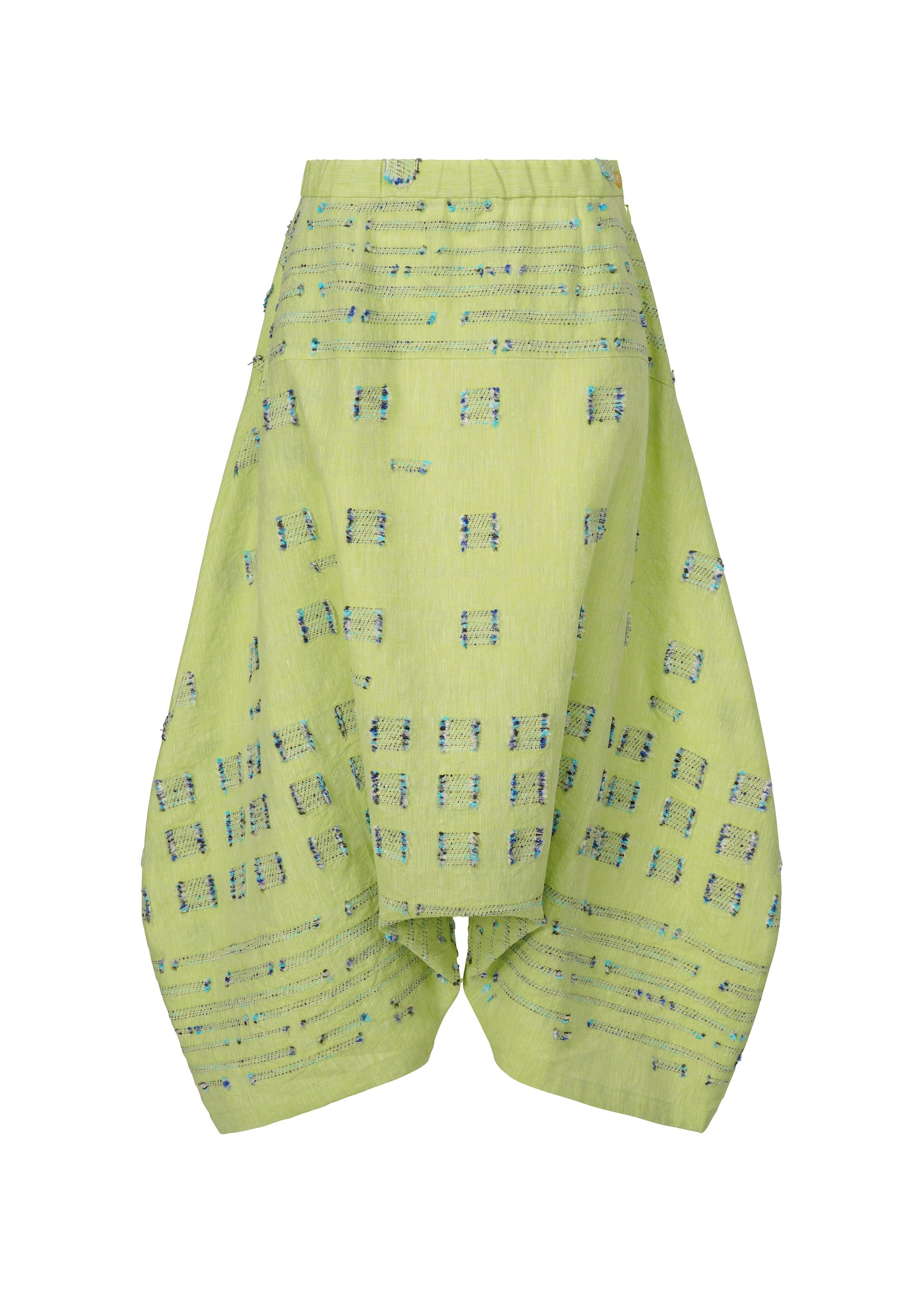 A product shot of the HAAT KOMOREBI trousers in green (62).