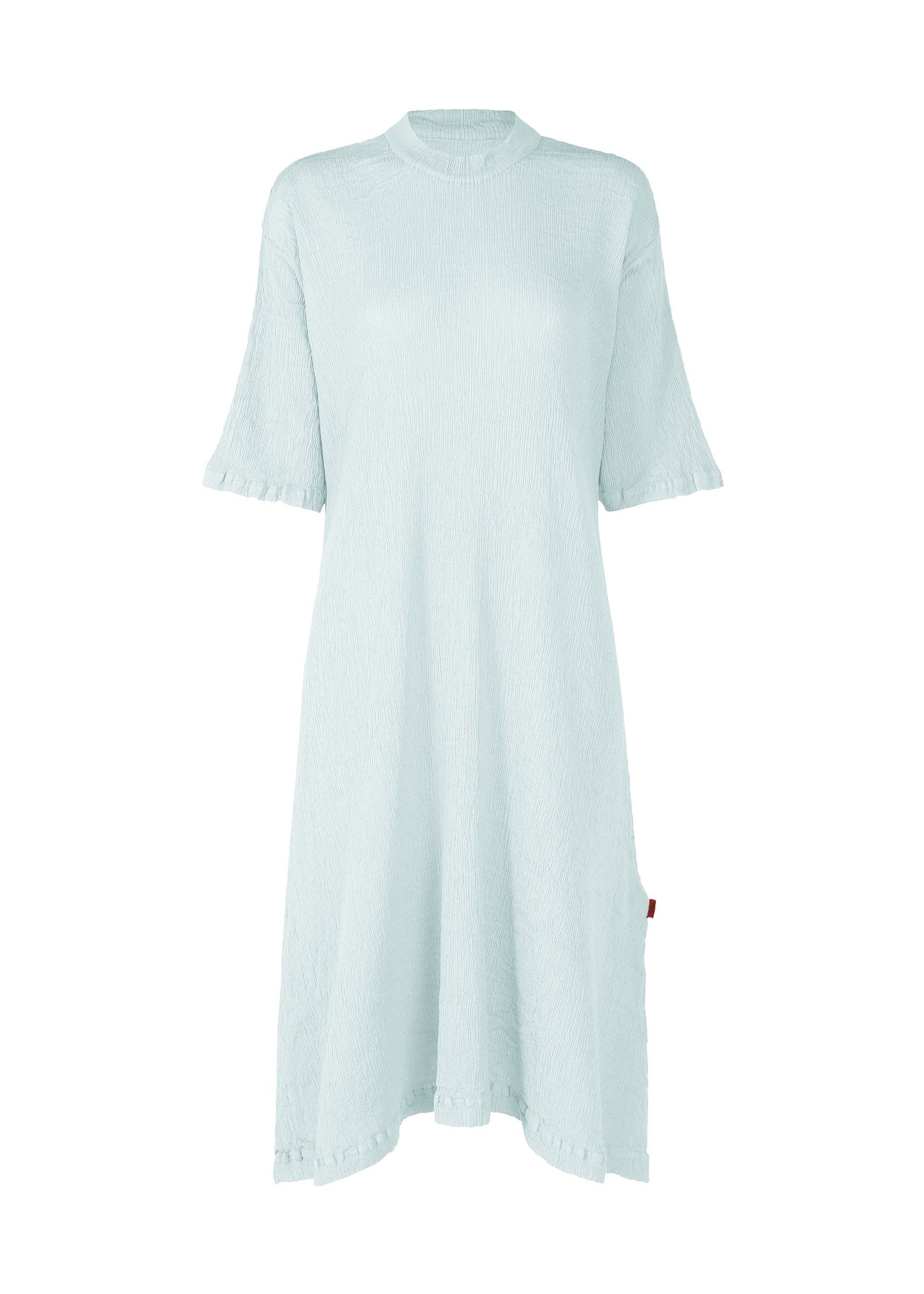 A product shot of the HAAT KYO CHIJIMI MAY dress in light blue (70).