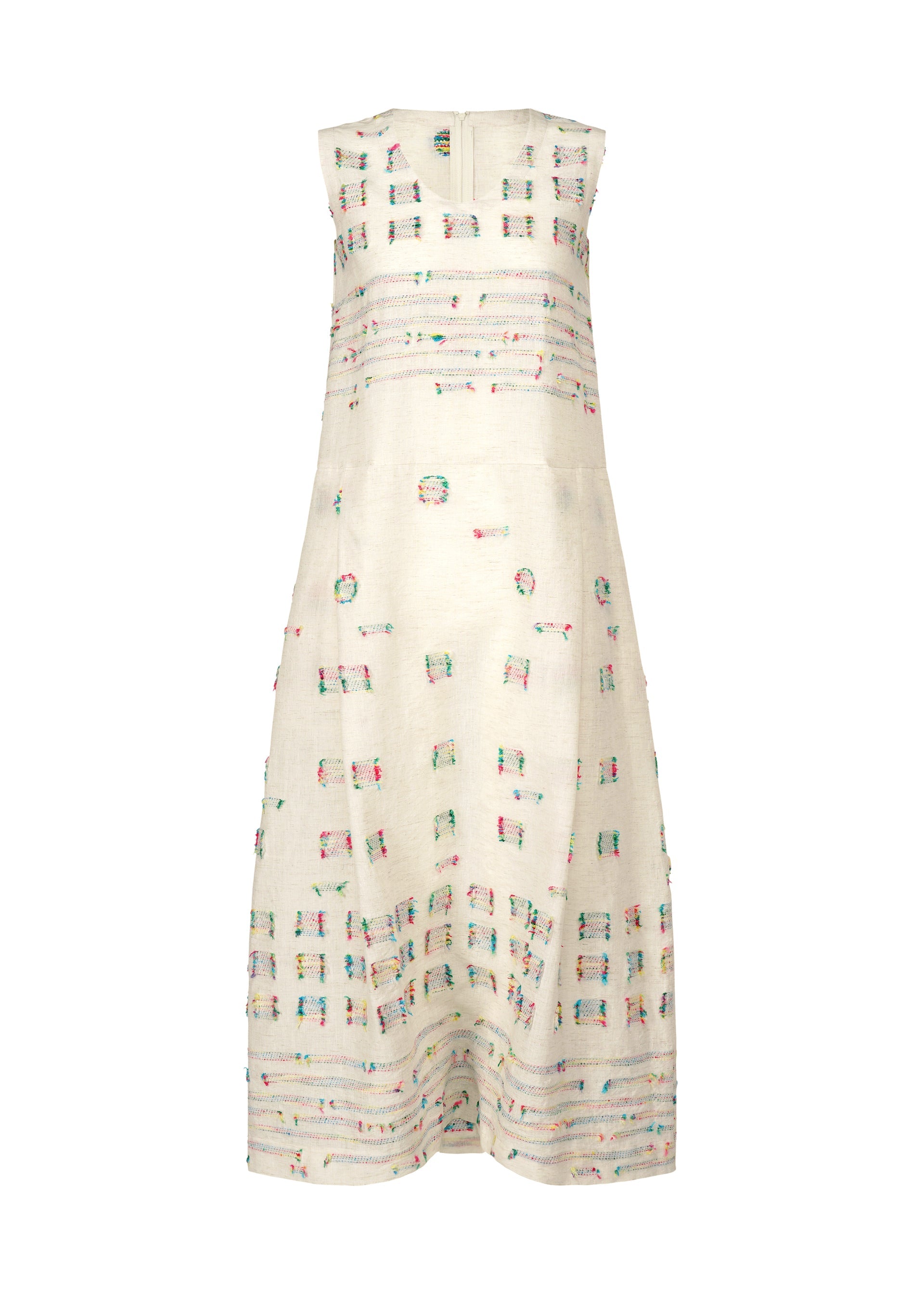 A product shot of the HAAT KOMOREBI jumpsuit in white (01).