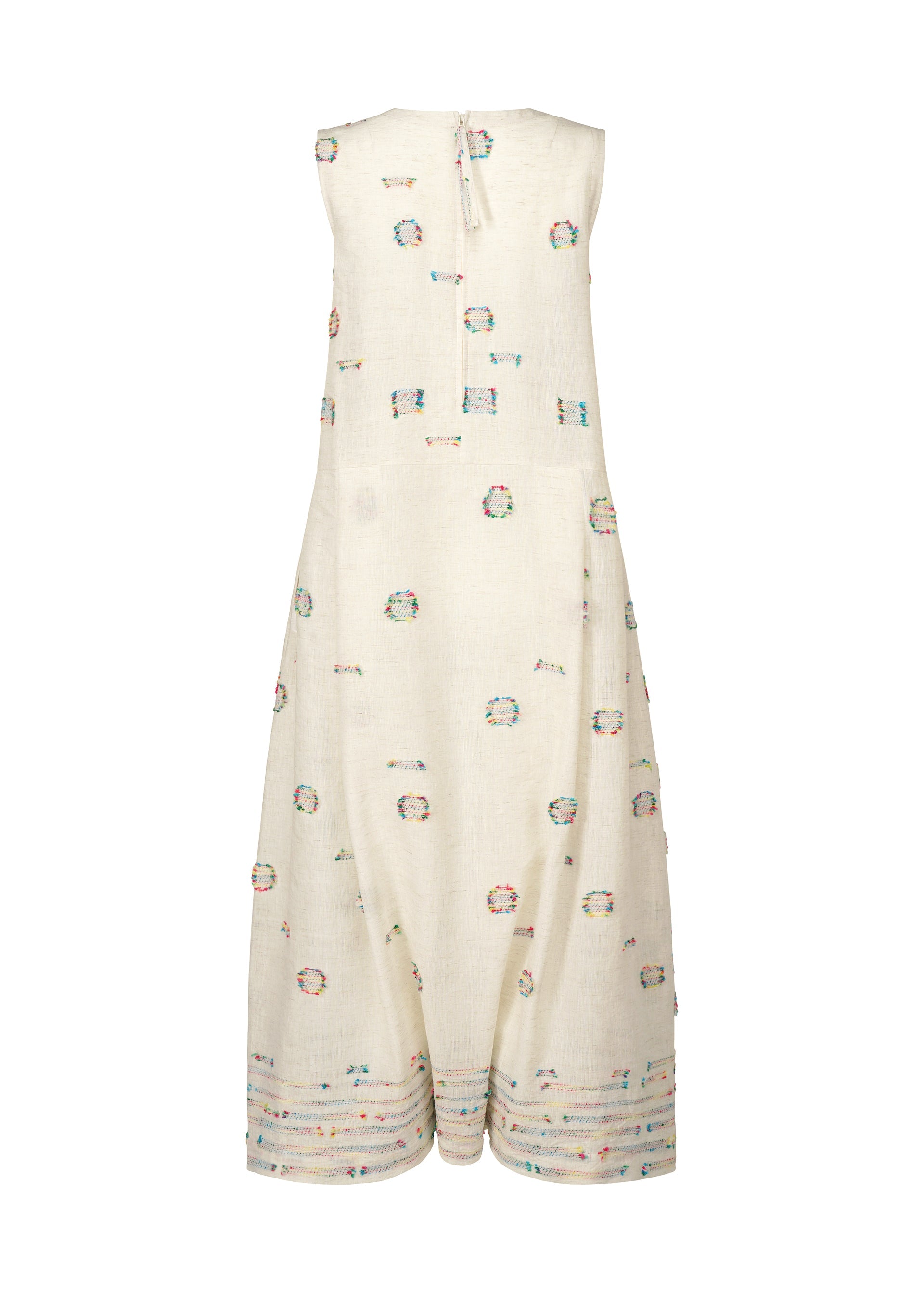 A detail shot of the HAAT KOMOREBI jumpsuit.