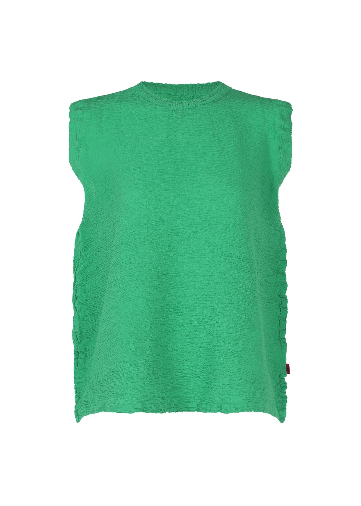 A product shot of the HAAT KYO CHIJIMI 2WAY shirt in green (62).