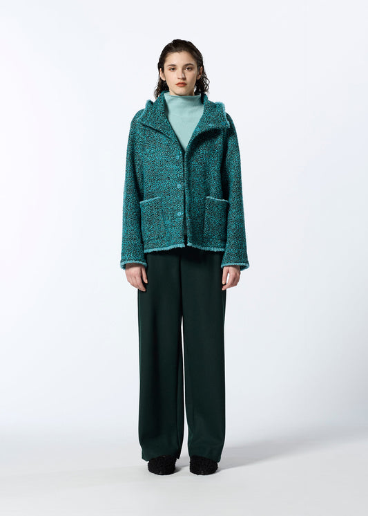 A model wears the HAAT ROVING NEP jacket.