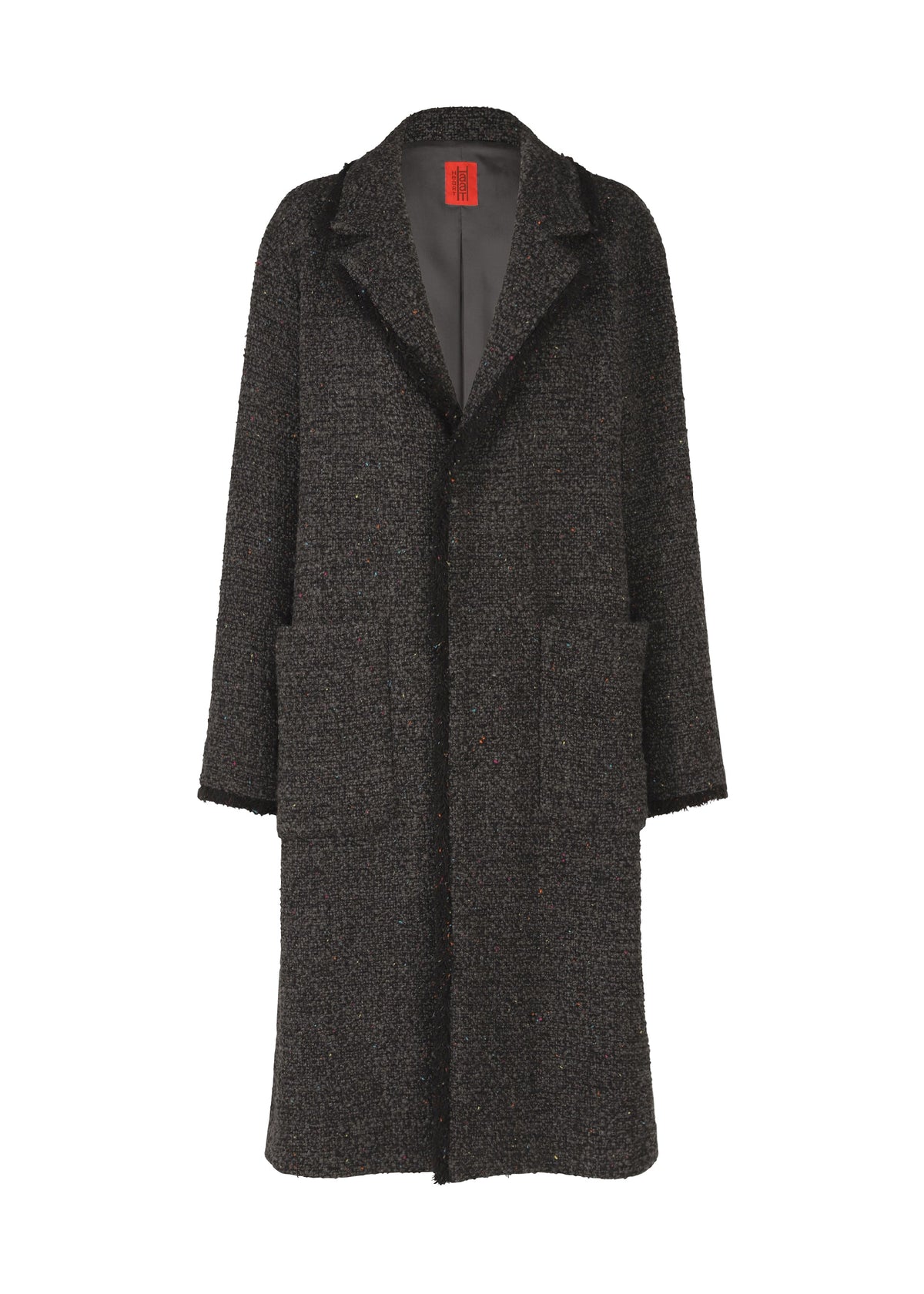 A product shot of the HAAT ROVING NEP jacket in charcoal (14).