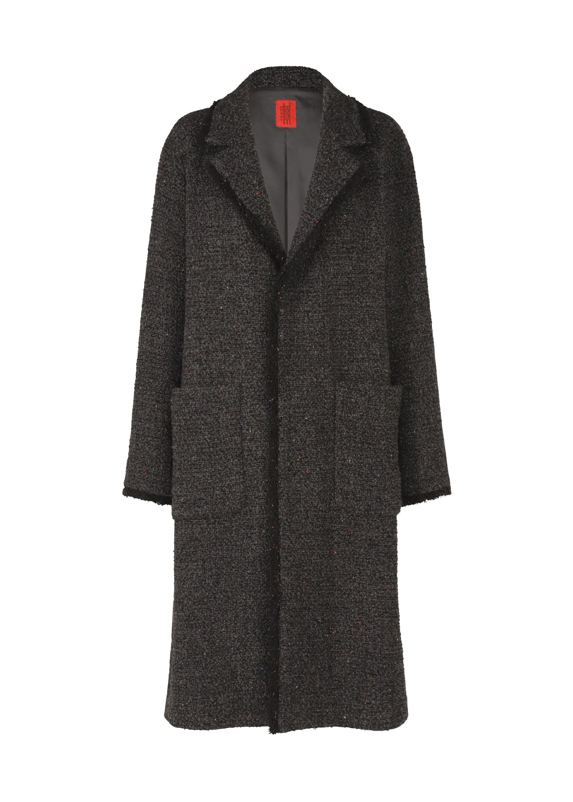 A product shot of the HAAT ROVING NEP jacket in charcoal (14).