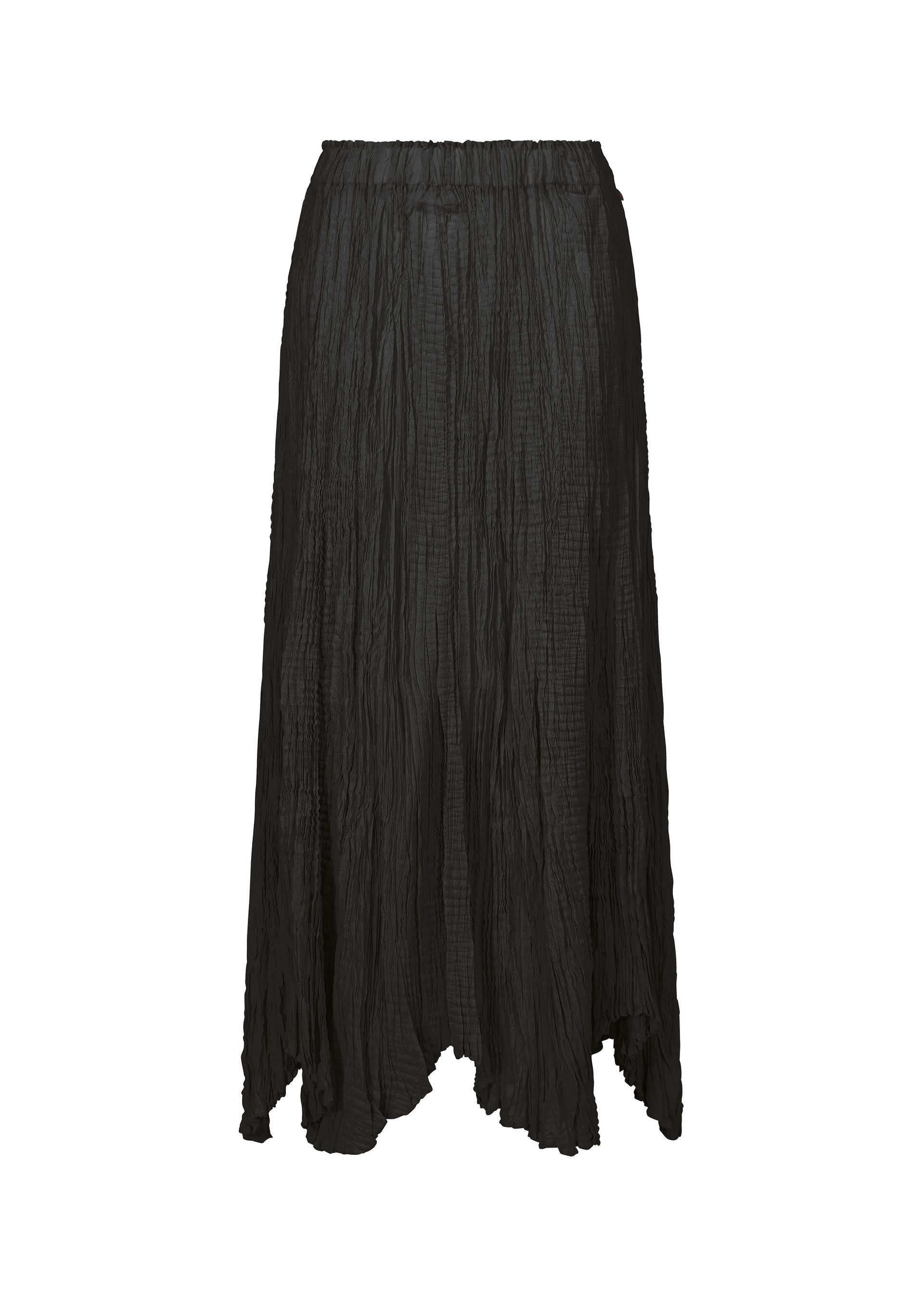 A product shot of the HAAT TATSUMAKI SKIRT skirt in black.