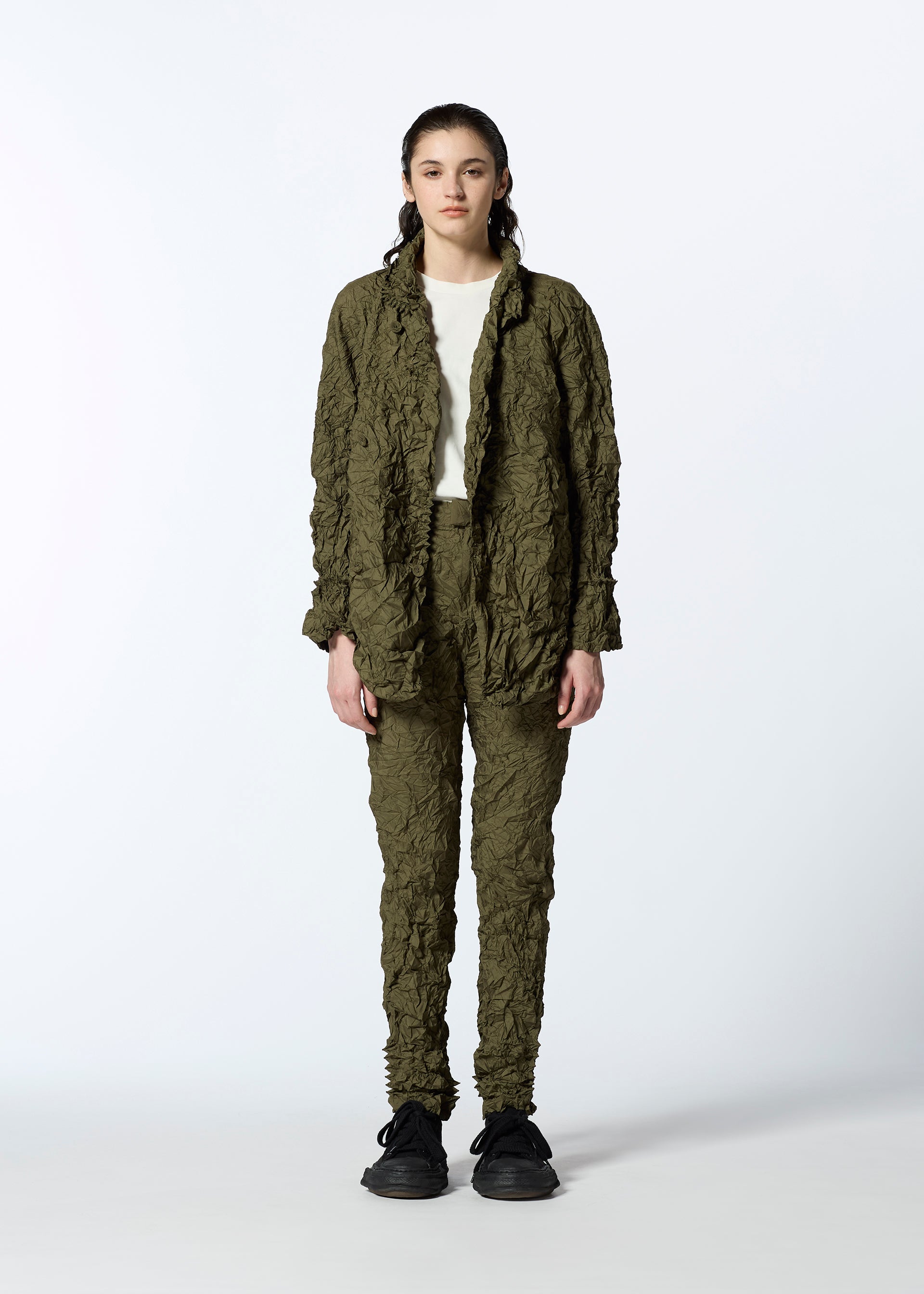KUMO SHIBORI PARKER Cardigan Khaki
