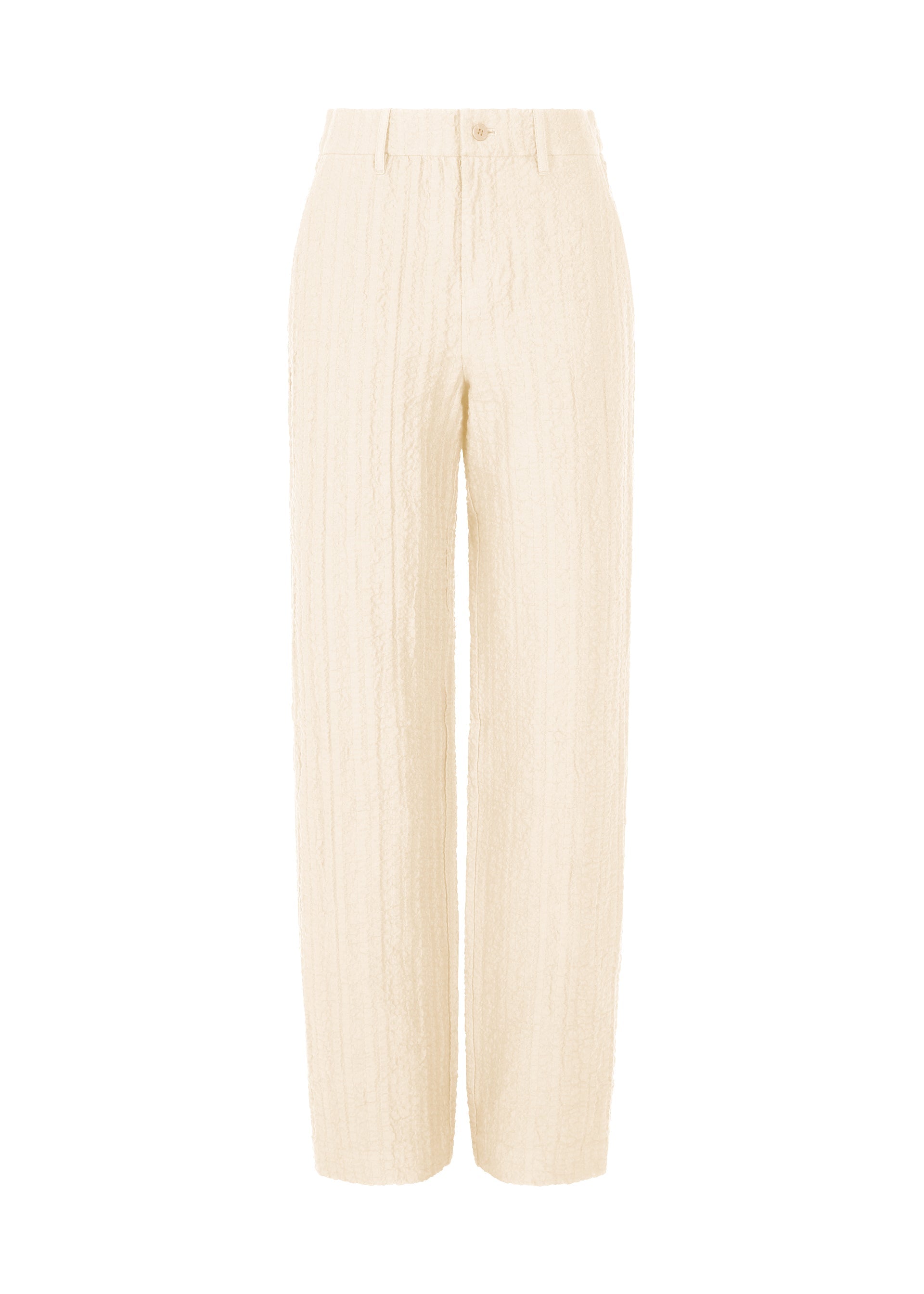 A product shot of the HAAT RASCHEL ASSEMBLY trousers in off white (02).
