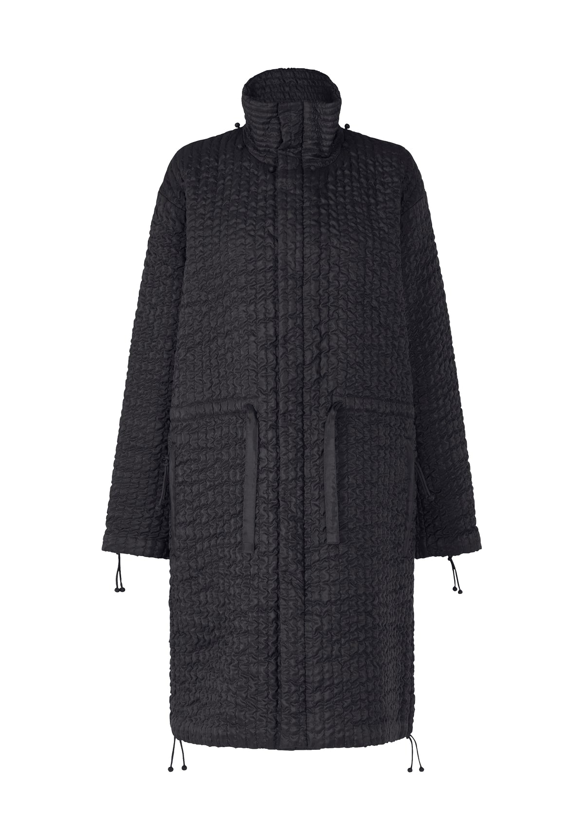 HOODED KABIRA COAT Coat Black
