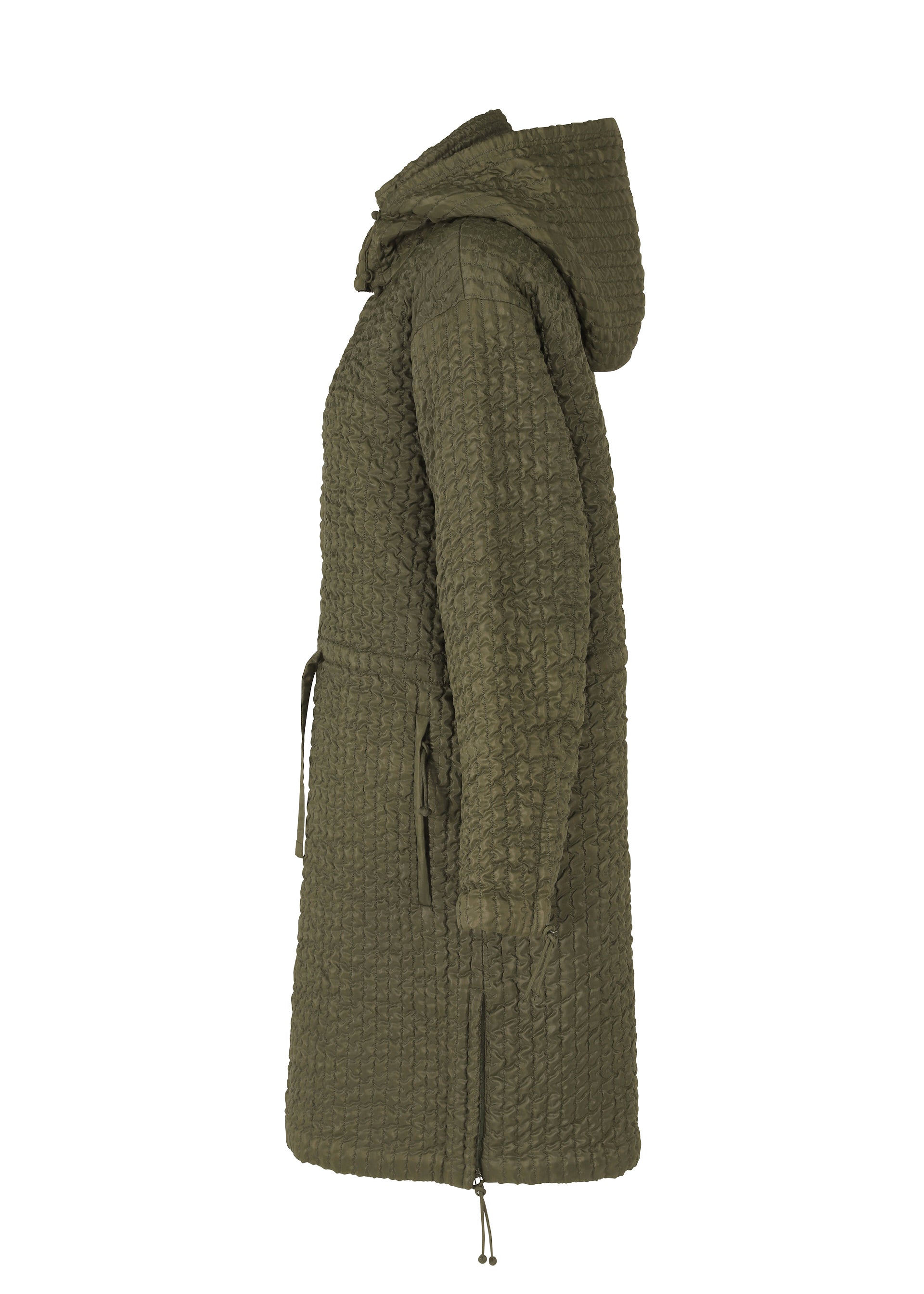 HOODED KABIRA COAT Coat Black