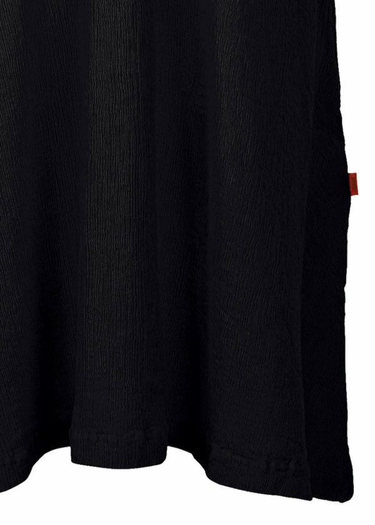 A detail shot of the HAAT KYO CHIJIMI BASIC dress