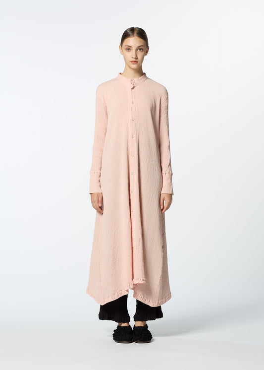 A model wears the HAAT KYO CHIJIMI FEBRUARY dress.