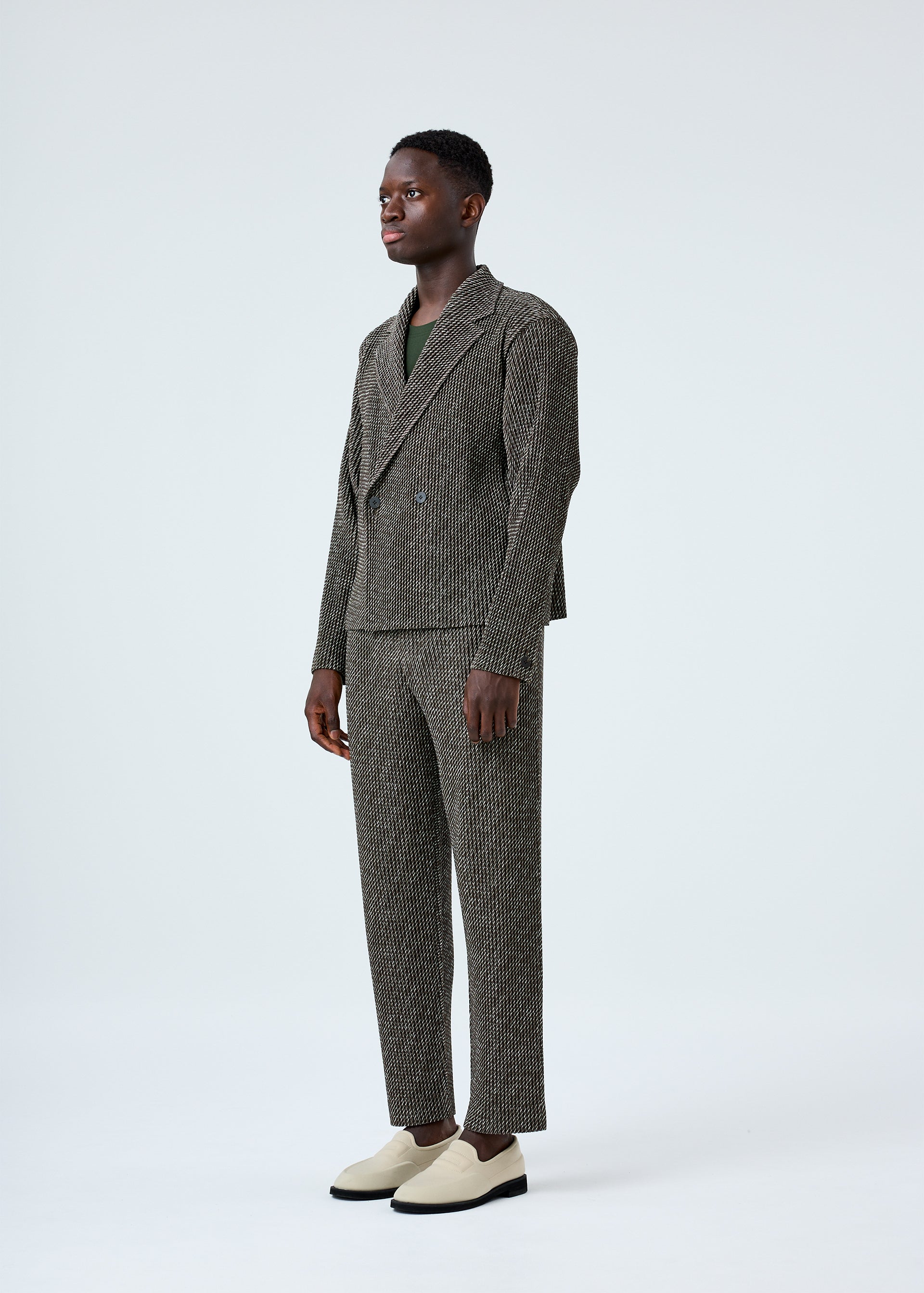 DIAGONALS Jacket Brown