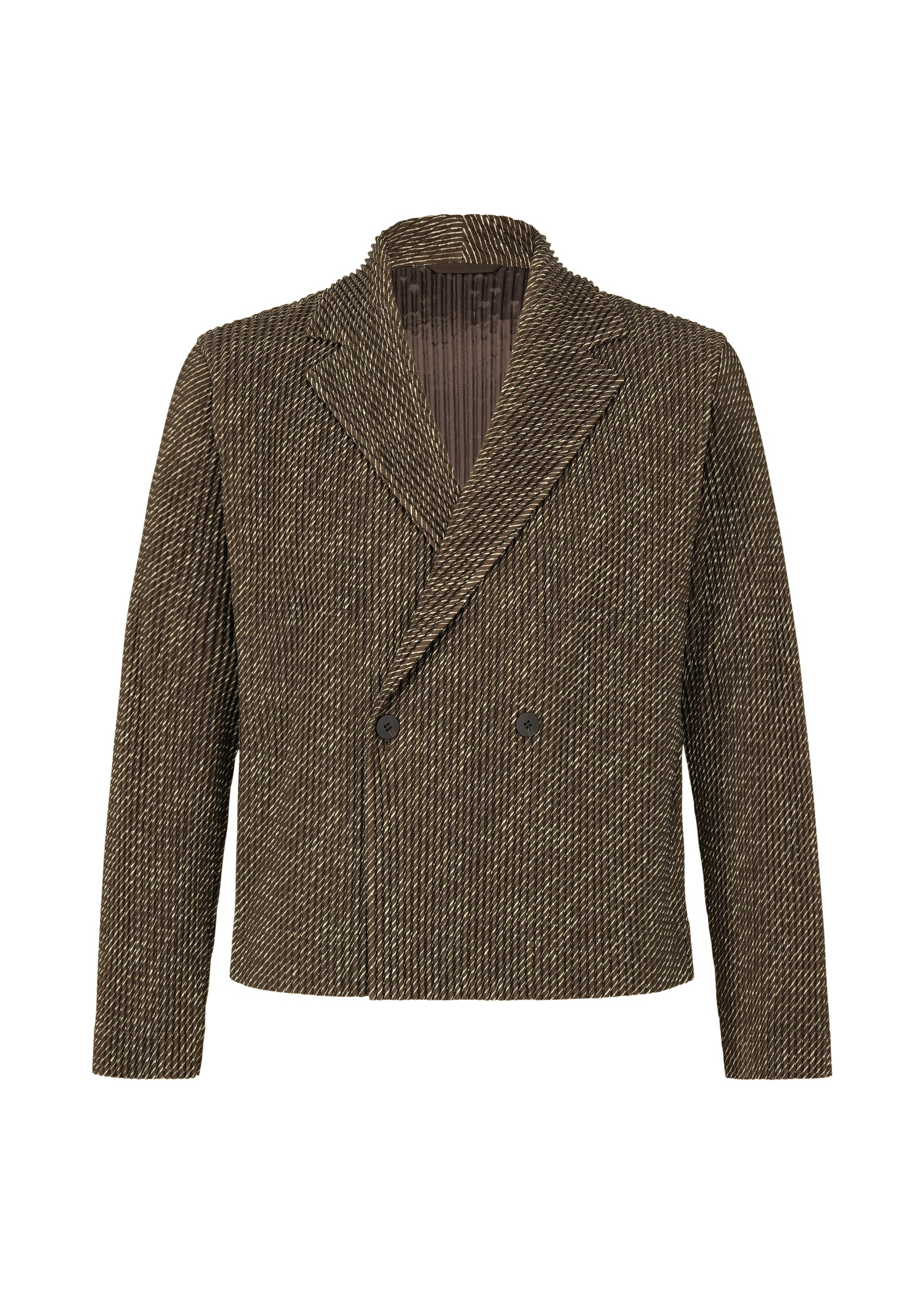 DIAGONALS Jacket Brown