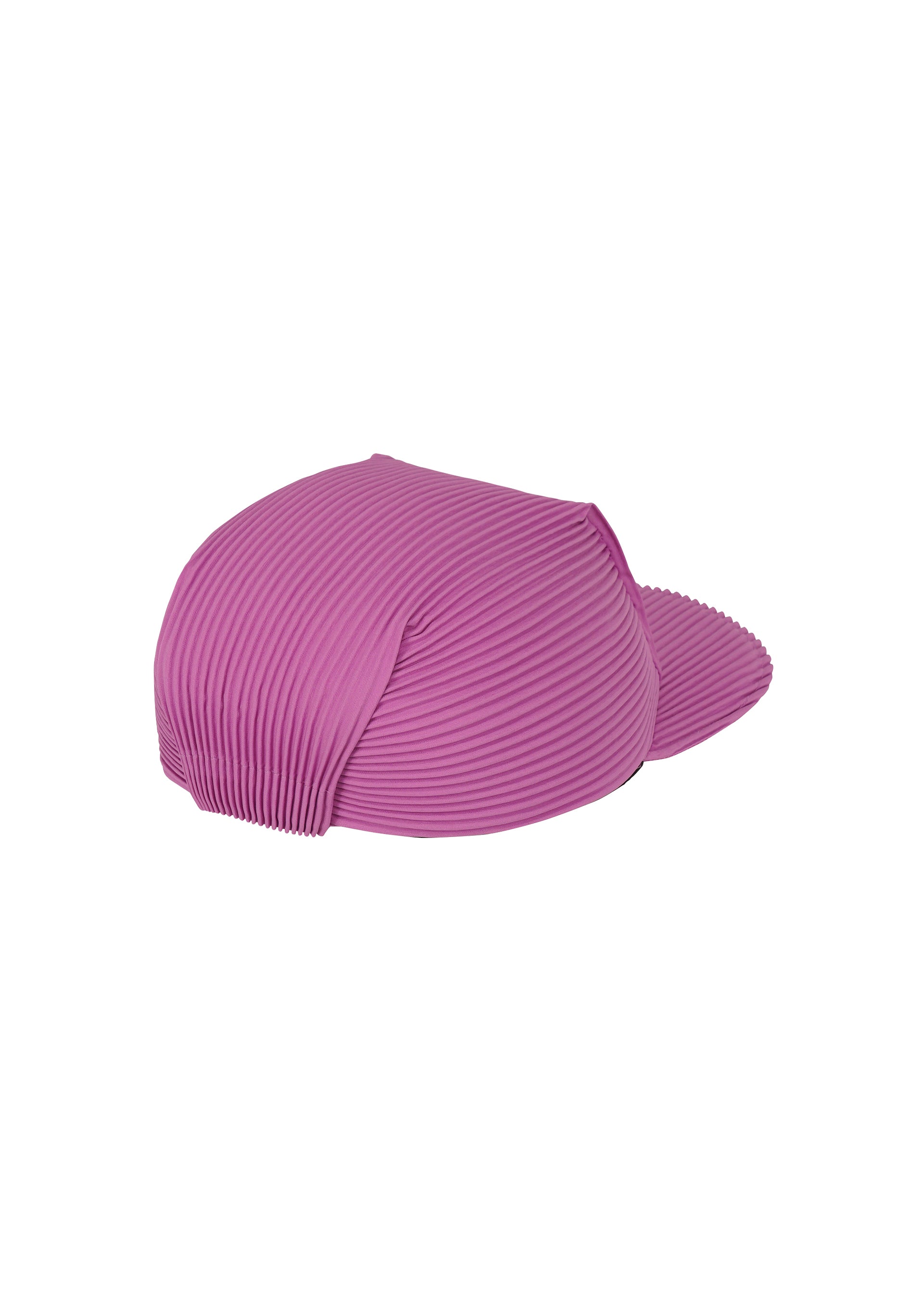 A detail shot of the HOMME PLISSÉ ISSEY MIYAKE PLEATS CAP hat