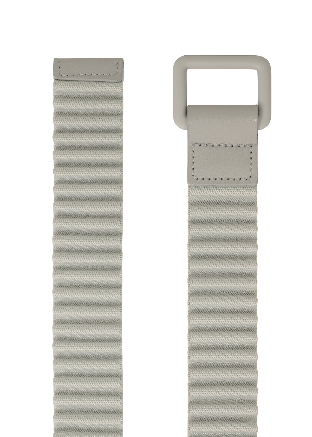 A detail shot of the HOMME PLISSÉ ISSEY MIYAKE PLEATS BELT belt