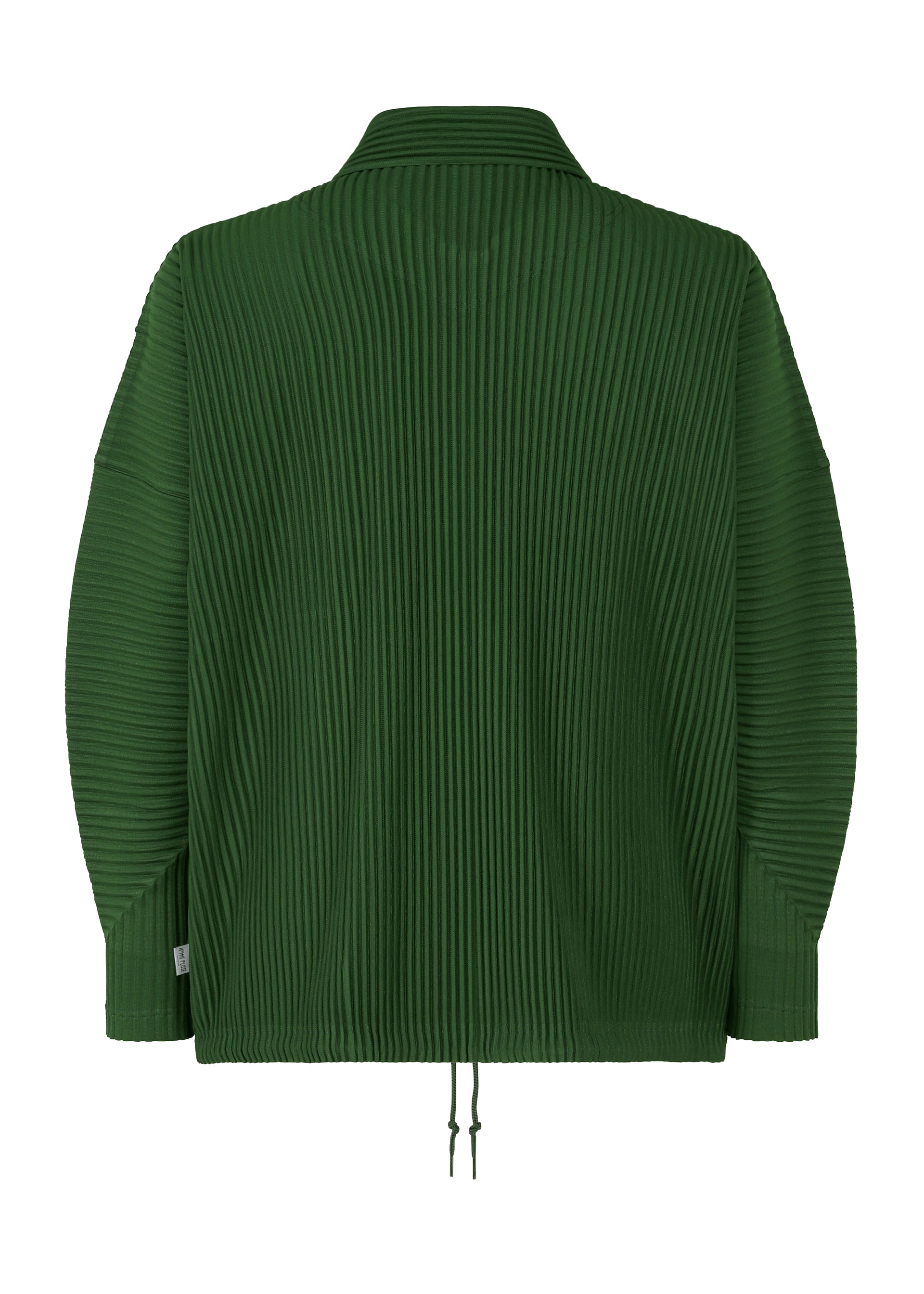 A detail shot of the HOMME PLISSÉ ISSEY MIYAKE MC AUGUST jacket