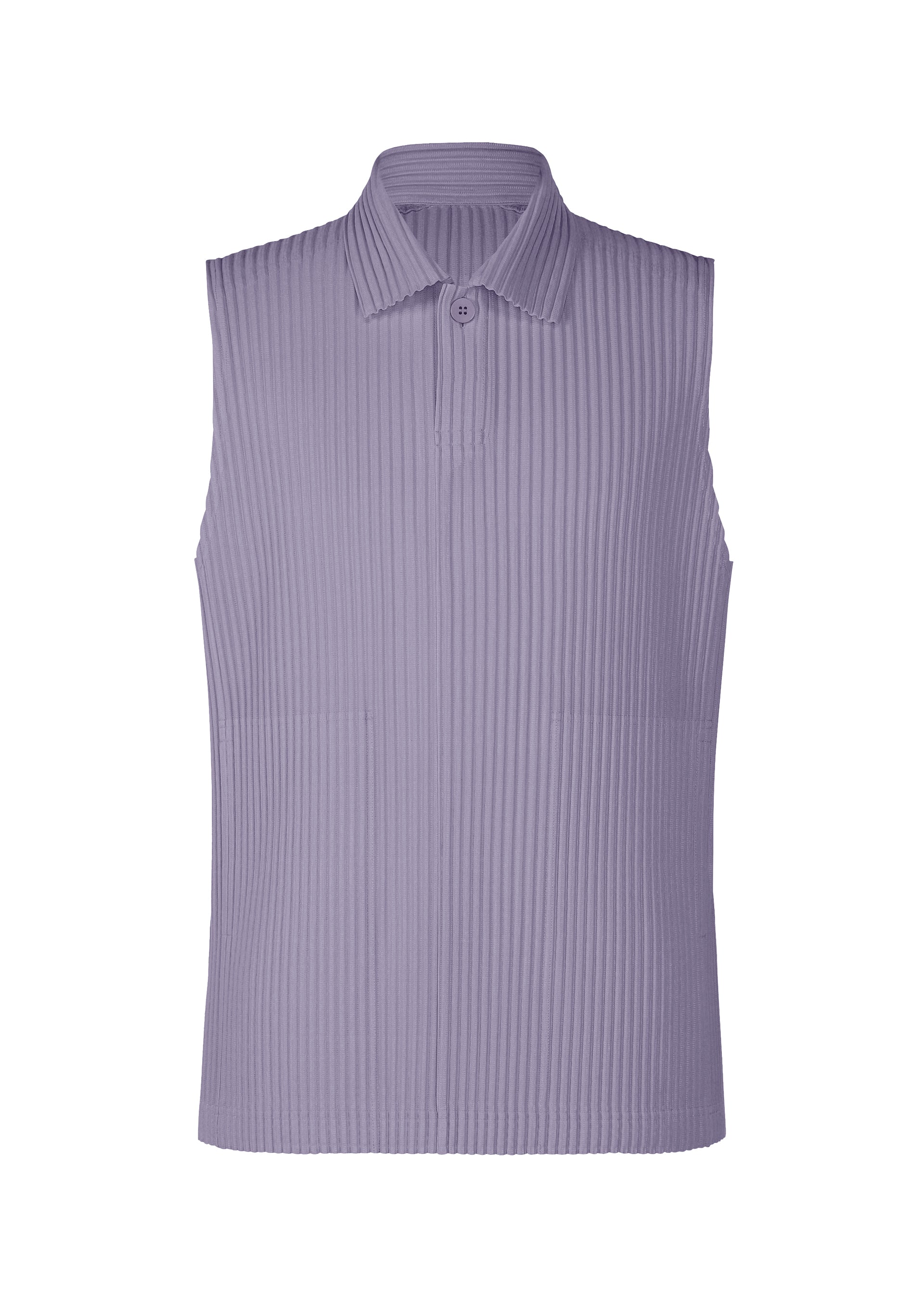 A product shot of the HOMME PLISSÉ ISSEY MIYAKE MC JULY shirt in grey purple (82)