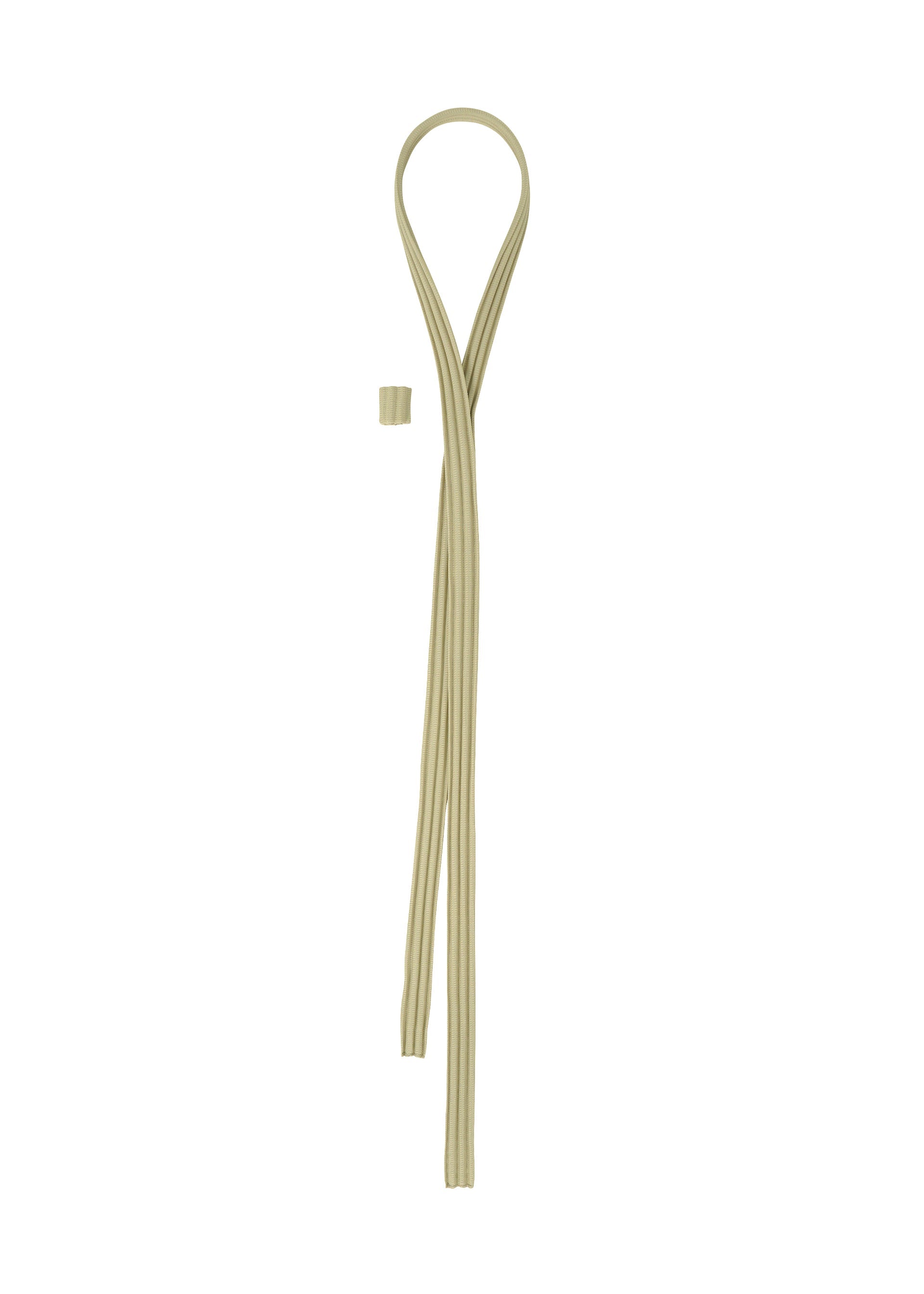 A detail shot of the HOMME PLISSÉ ISSEY MIYAKE PLEATS TIE tie.