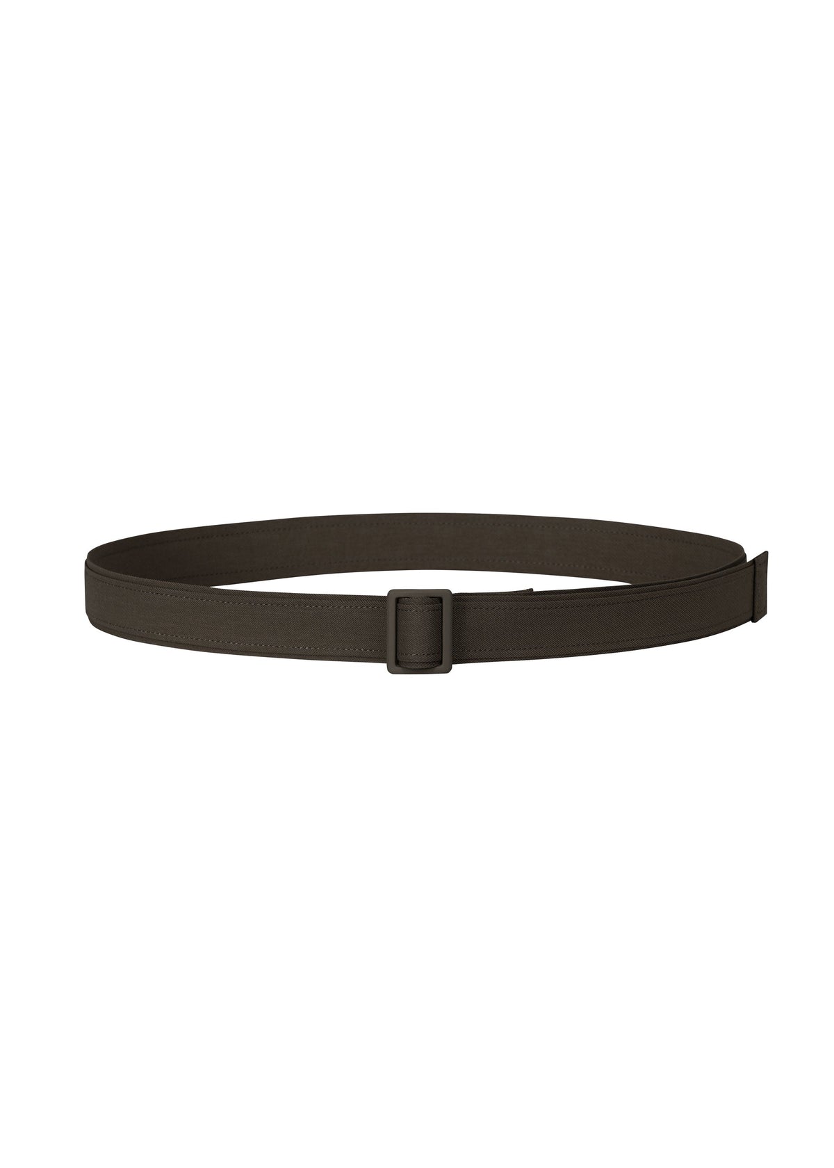 A product shot of the HOMME PLISSÉ ISSEY MIYAKE WRAP BELT belt in dark brown (47).