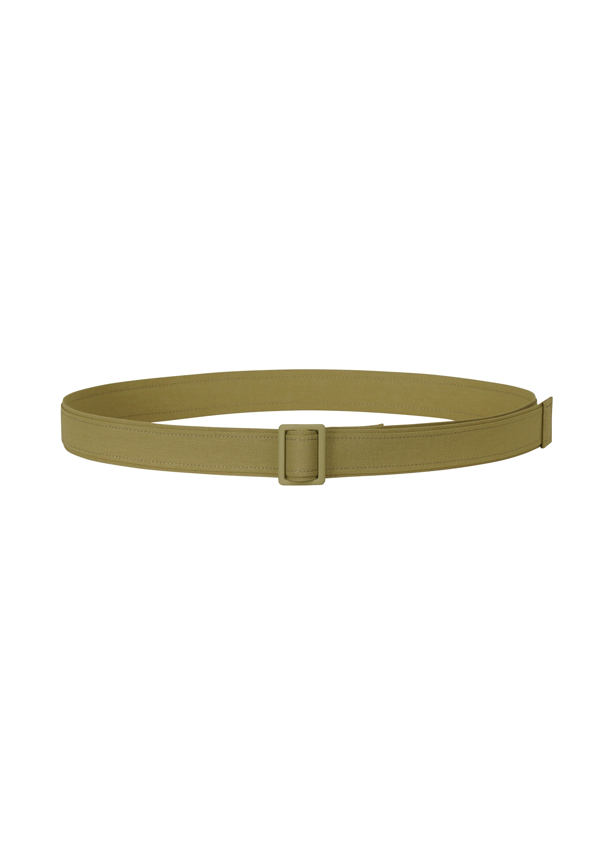 A product shot of the HOMME PLISSÉ ISSEY MIYAKE WRAP BELT belt in khaki (65).