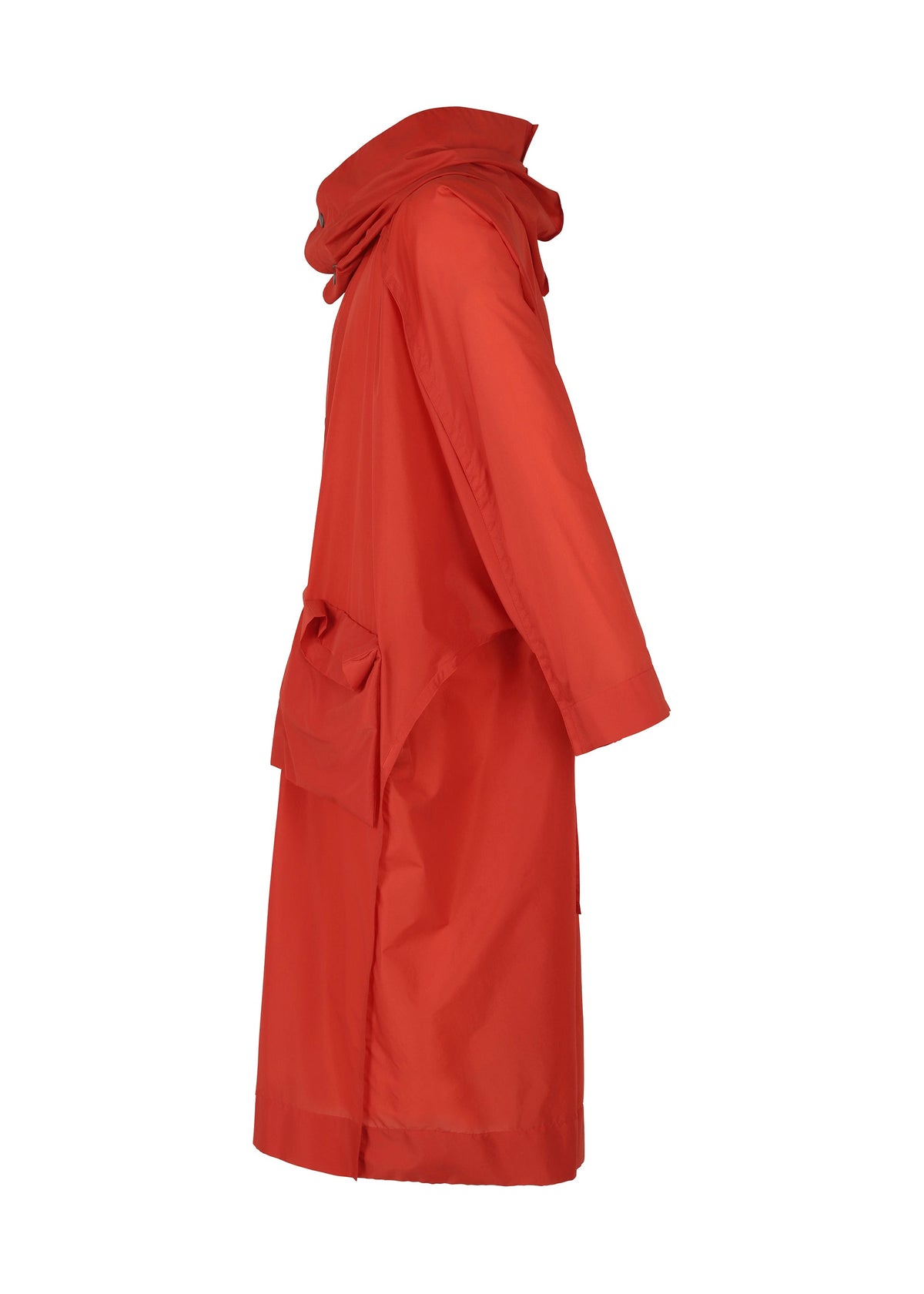 A detail shot of the HOMME PLISSÉ ISSEY MIYAKE KITE COAT coat.