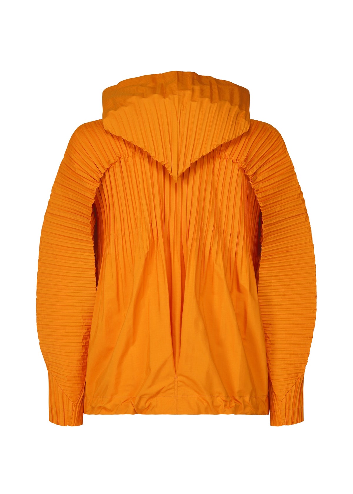 A detail shot of the HOMME PLISSÉ ISSEY MIYAKE CASCADE jacket.