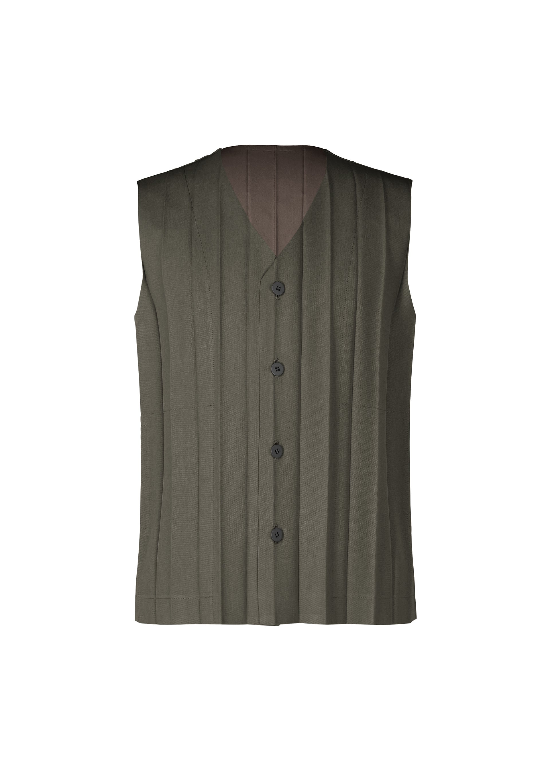 A product shot of the HOMME PLISSÉ ISSEY MIYAKE EDGE ENSEMBLE vest in .