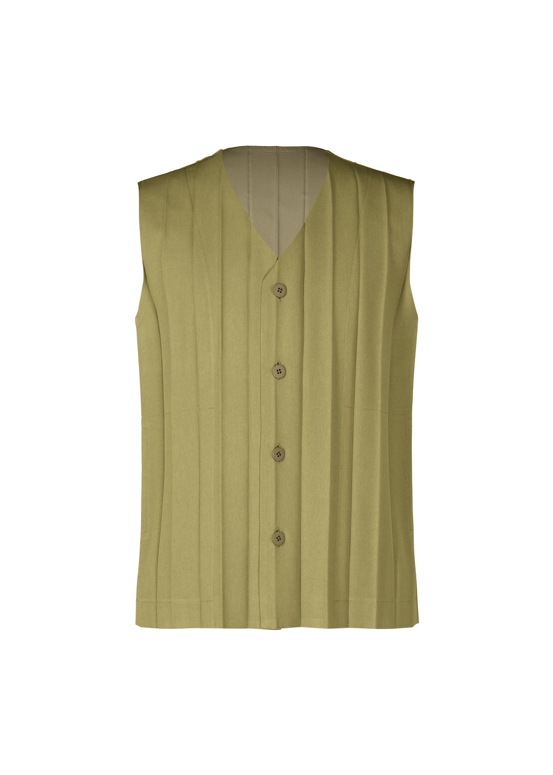 A product shot of the HOMME PLISSÉ ISSEY MIYAKE EDGE ENSEMBLE vest in .