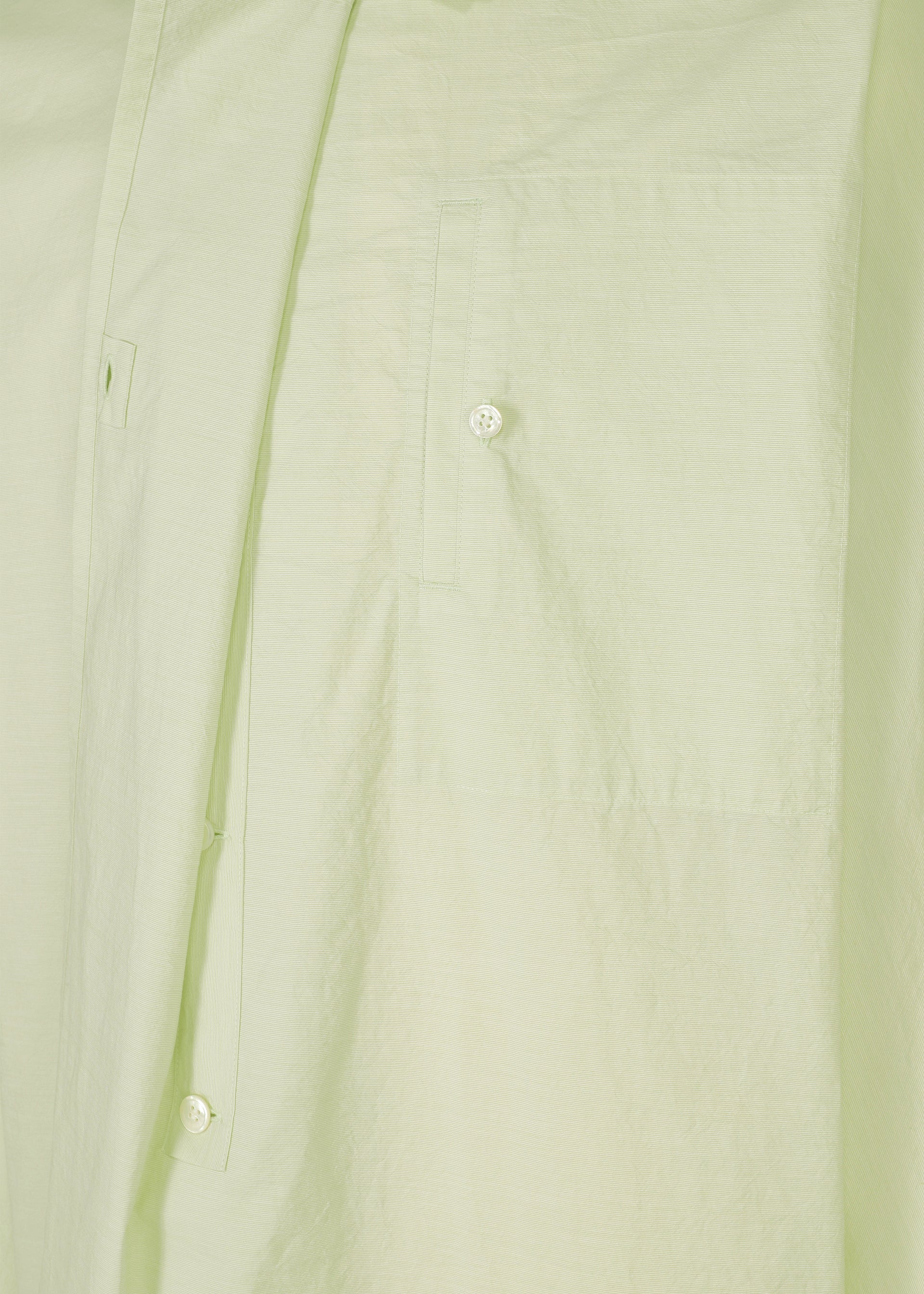 A detail shot of the HOMME PLISSÉ ISSEY MIYAKE FRESHEN shirt.