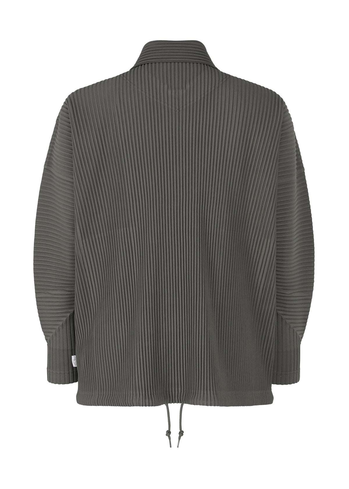 A detail shot of the HOMME PLISSÉ ISSEY MIYAKE MC MARCH jacket.