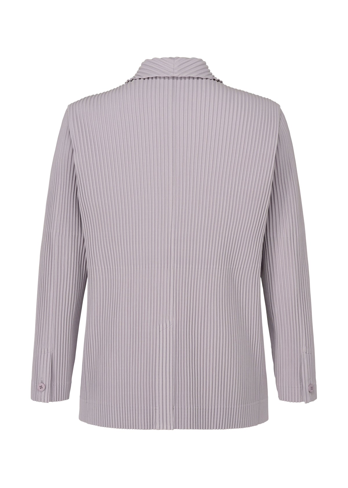 A detail shot of the HOMME PLISSÉ ISSEY MIYAKE TAILORED PLEATS 2 jacket.
