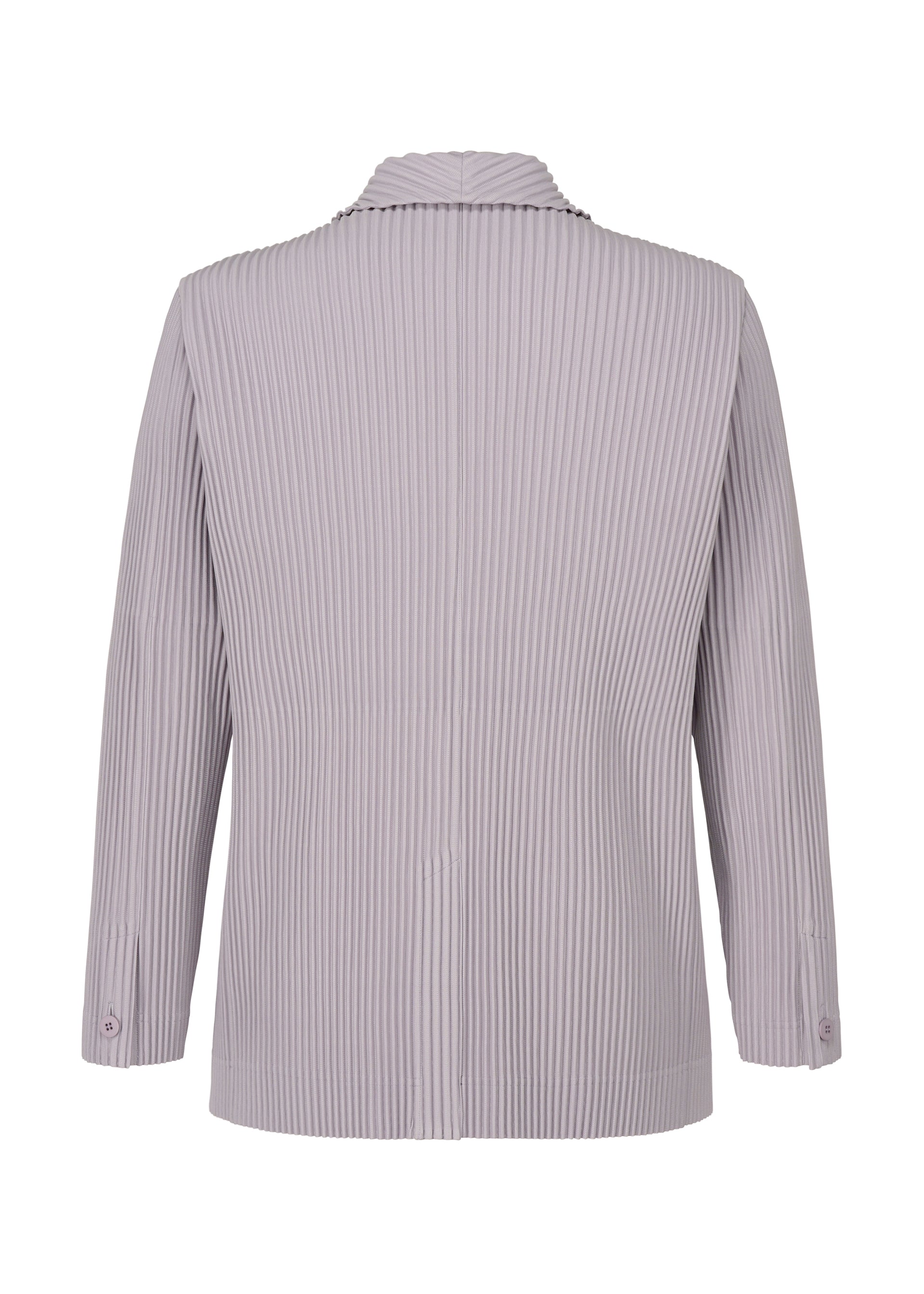 A detail shot of the HOMME PLISSÉ ISSEY MIYAKE TAILORED PLEATS 2 jacket.