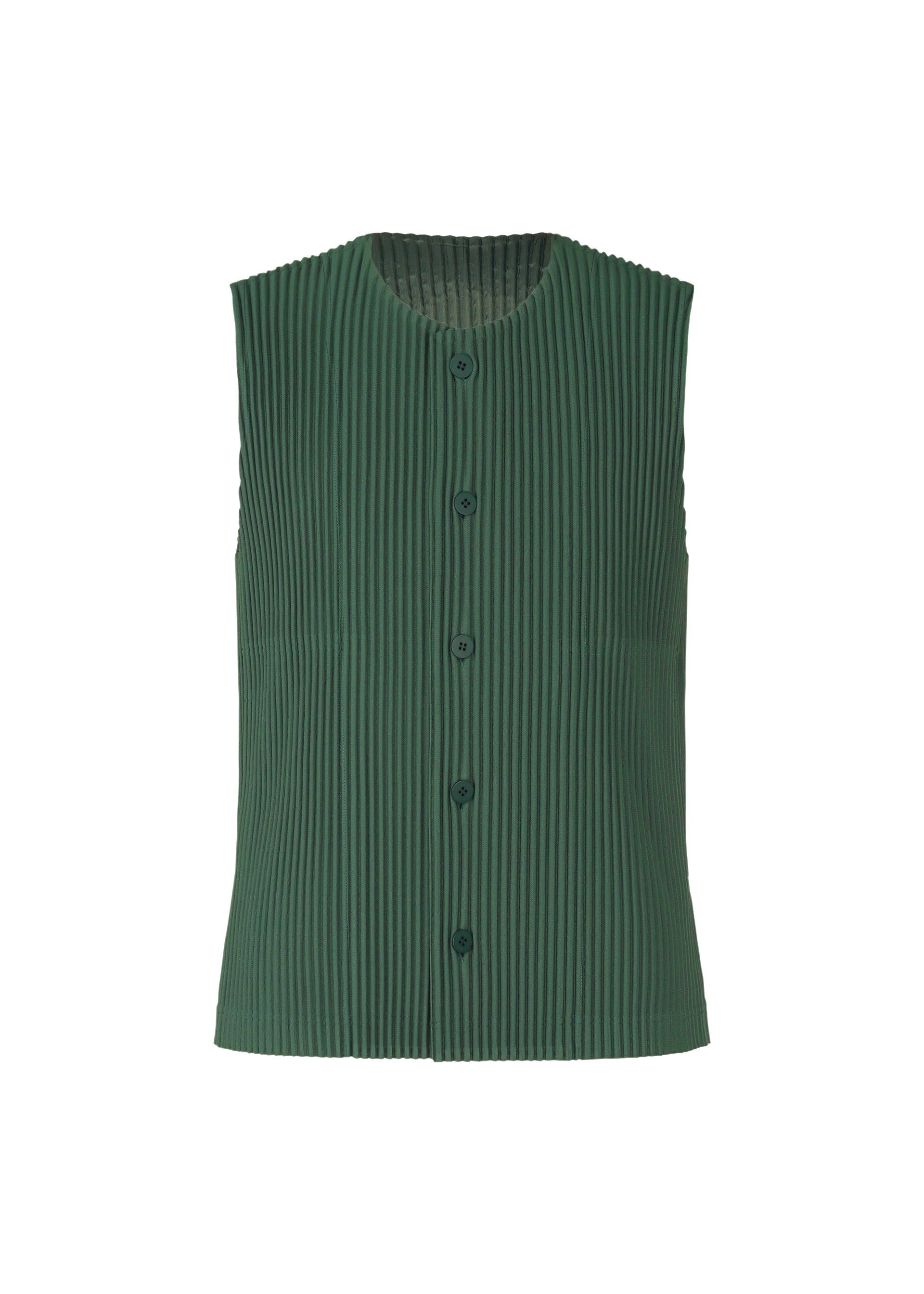 TAILORED PLEATS Vest Evergreen
