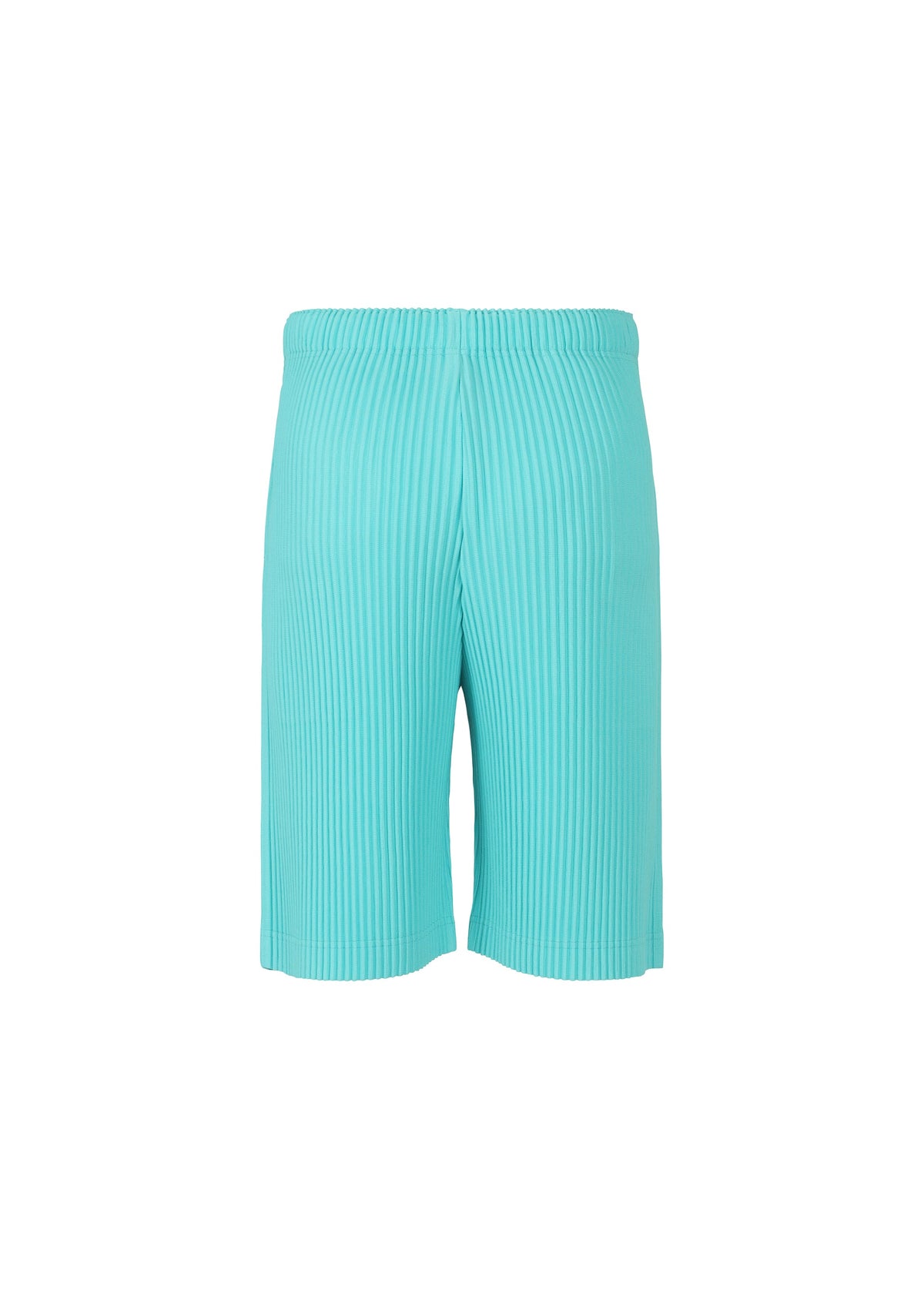 A detail shot of the HOMME PLISSÉ ISSEY MIYAKE COLOR PLEATS trousers.
