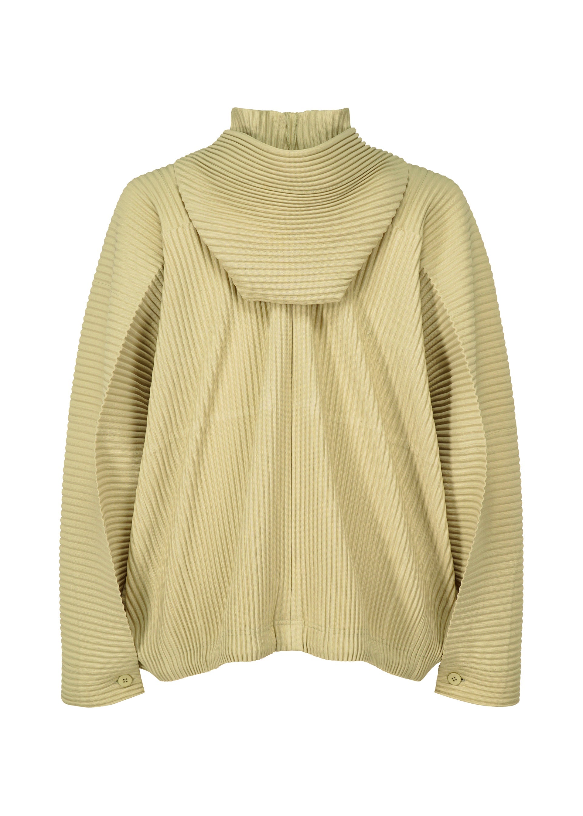 A detail shot of the HOMME PLISSÉ ISSEY MIYAKE MC MAY shirt.