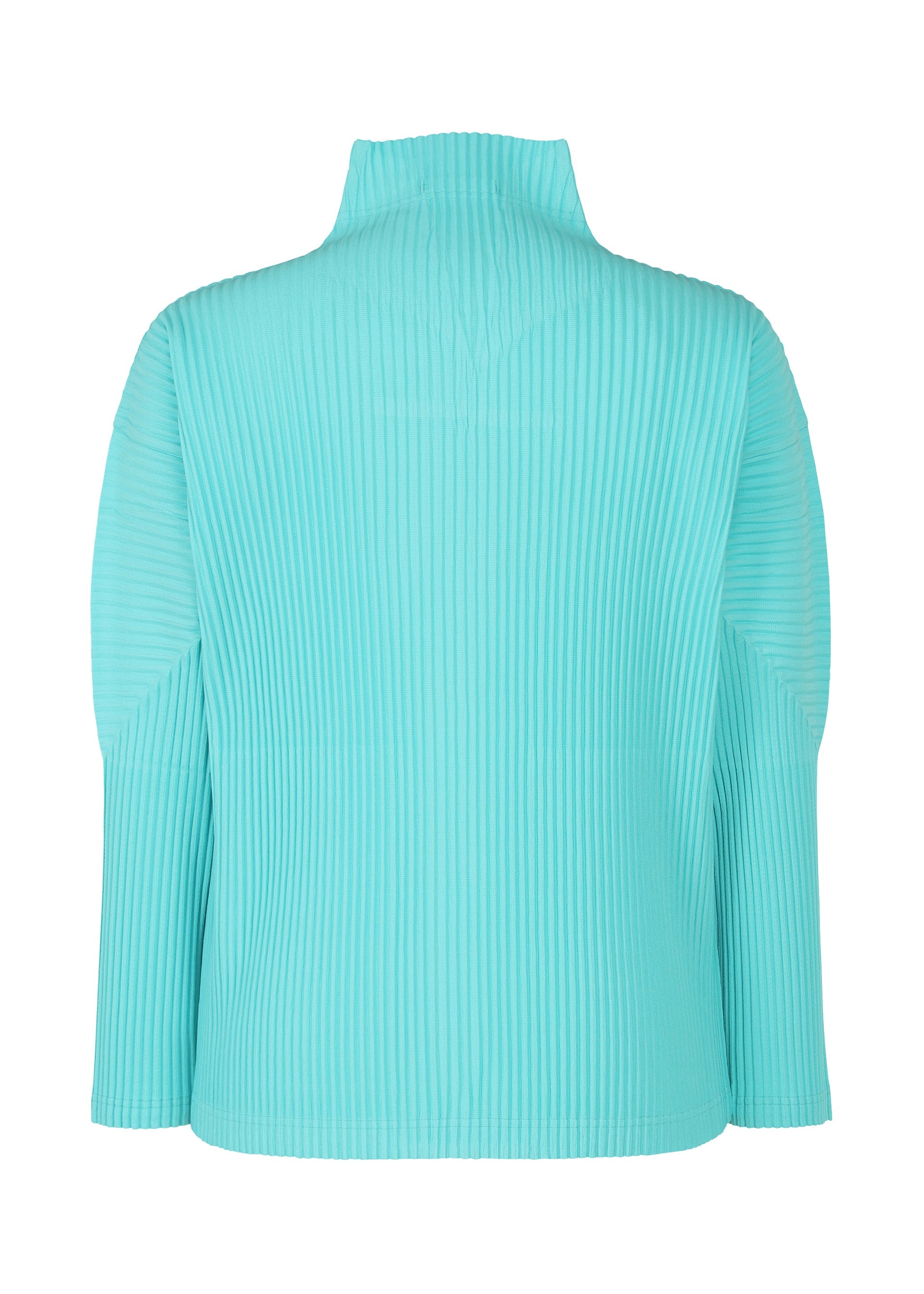 A detail shot of the HOMME PLISSÉ ISSEY MIYAKE COLOR PLEATS shirt.