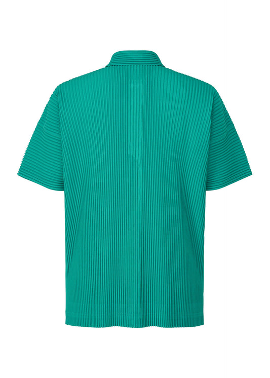 A detail shot of the HOMME PLISSÉ ISSEY MIYAKE MC MAY shirt.