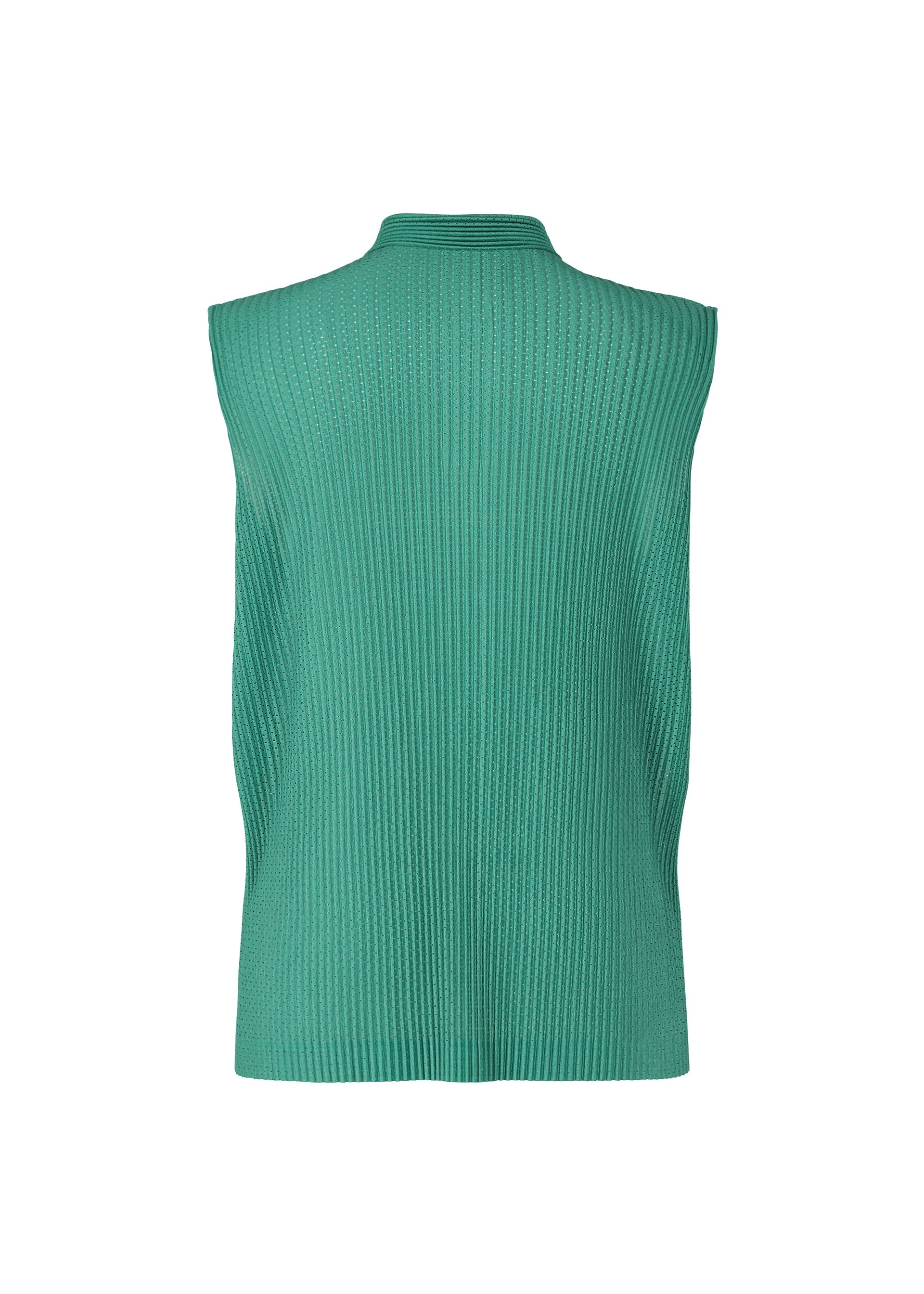 A detail shot of the HOMME PLISSÉ ISSEY MIYAKE LIGHT MESH shirt.