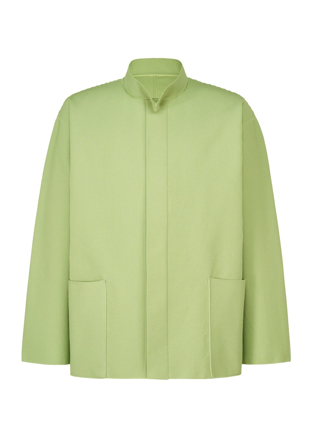 A product shot of the HOMME PLISSÉ ISSEY MIYAKE INLAID KNIT jacket in .