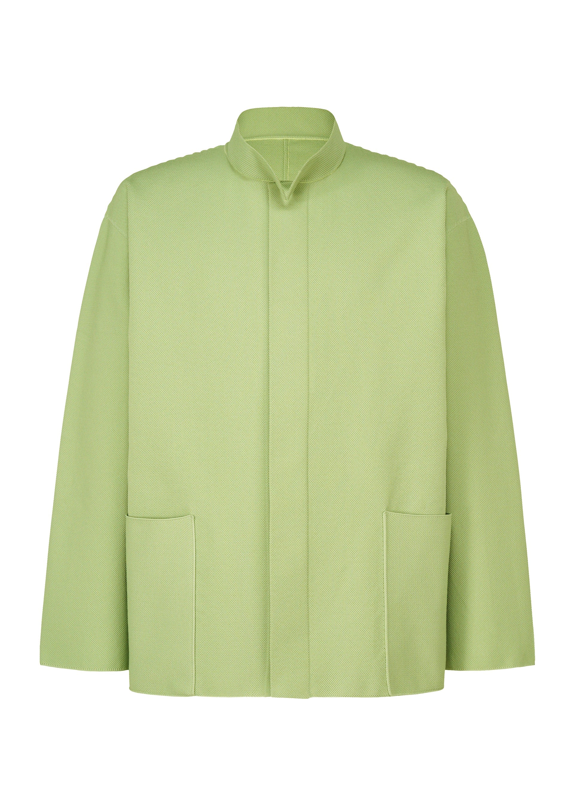 A product shot of the HOMME PLISSÉ ISSEY MIYAKE INLAID KNIT jacket in .