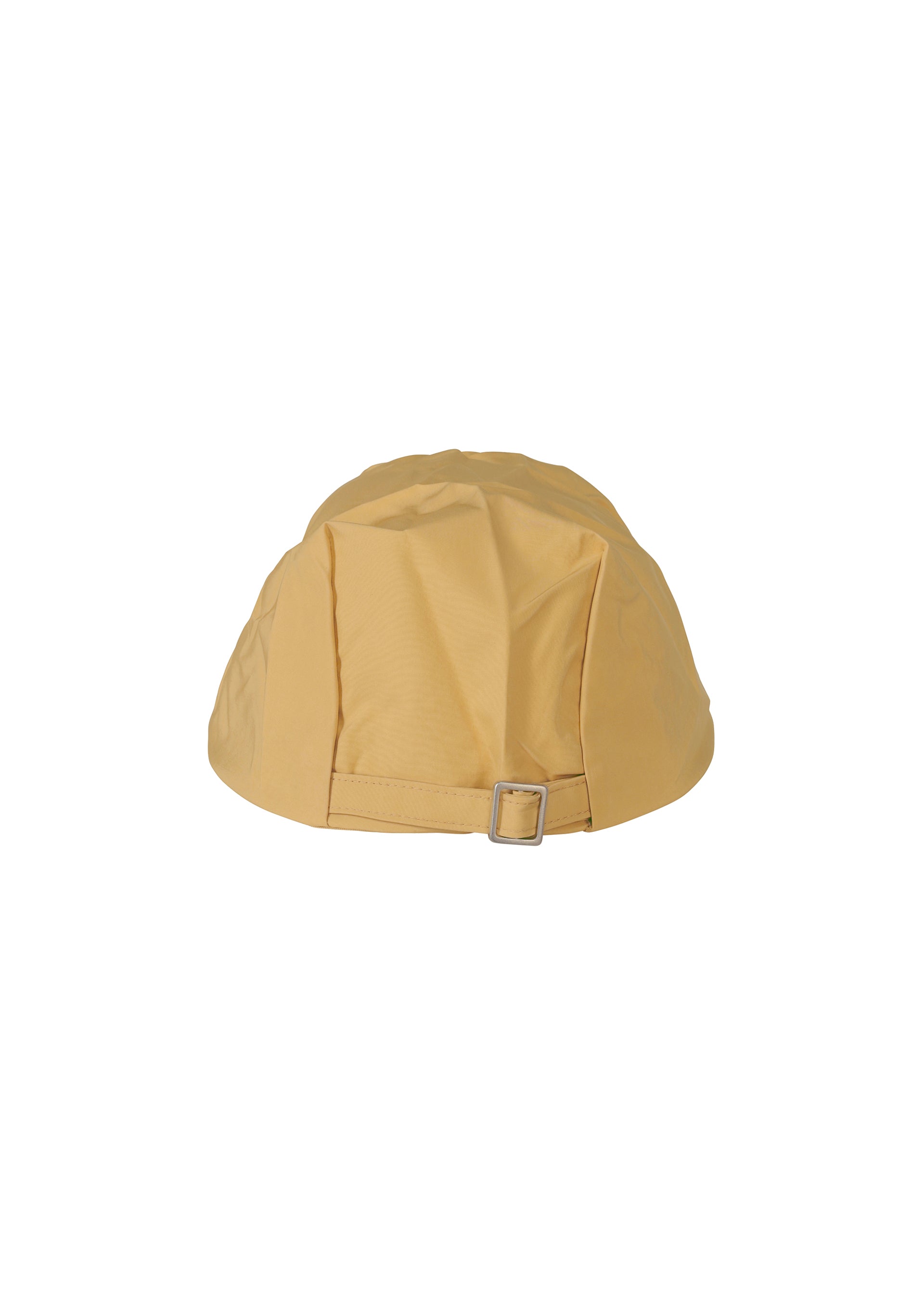 A detail shot of the HOMME PLISSÉ ISSEY MIYAKE STONE CAP hat.