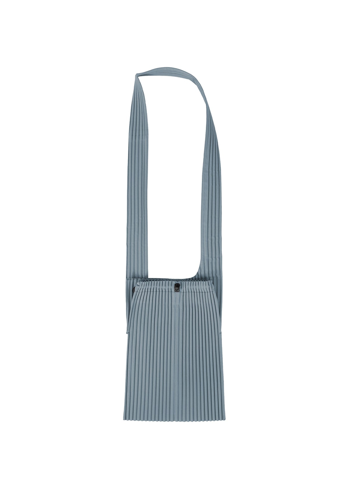 A detail shot of the HOMME PLISSÉ ISSEY MIYAKE POCKET bag.