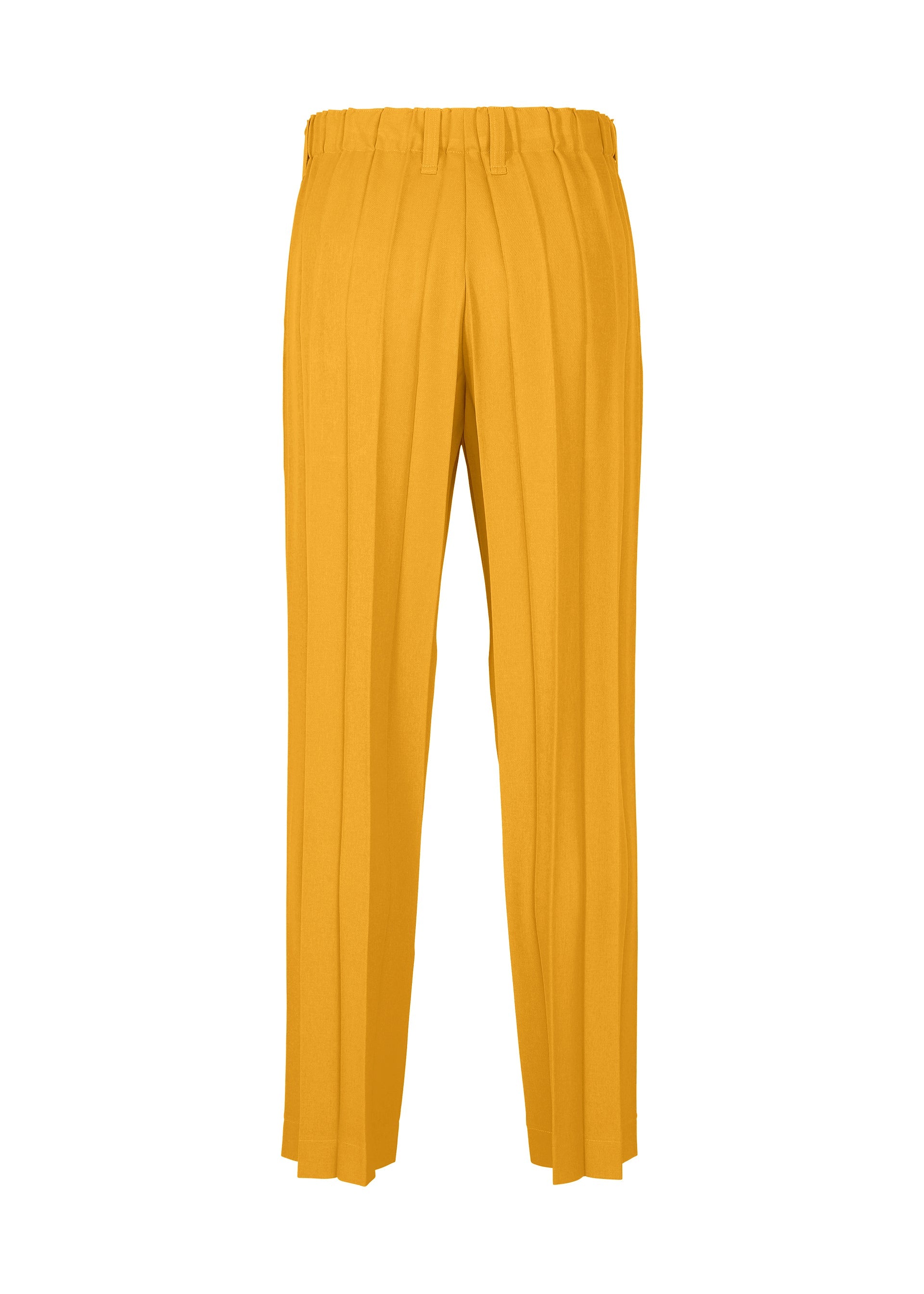 A detail shot of the HOMME PLISSÉ ISSEY MIYAKE EDGE ENSEMBLE trousers.
