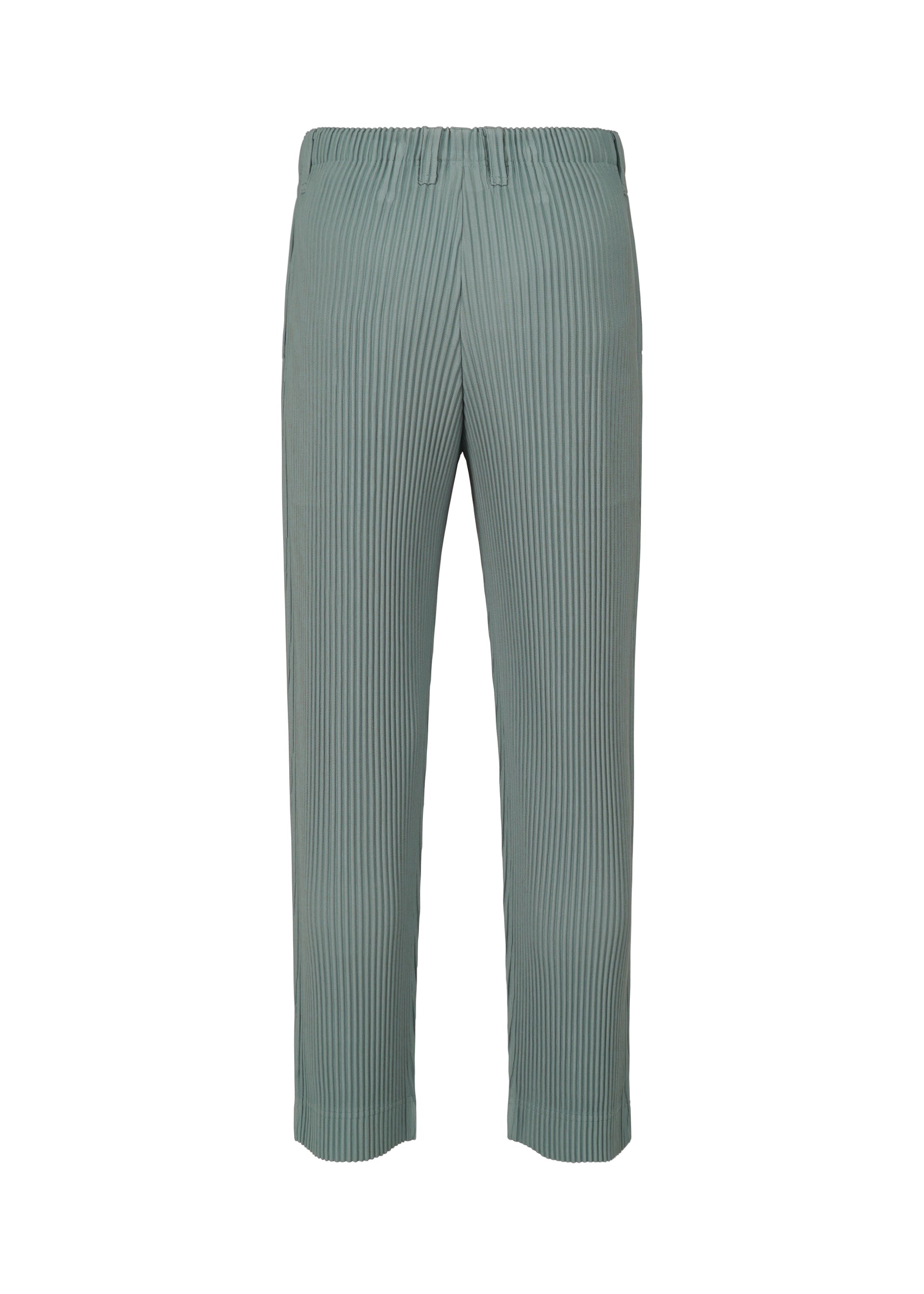 A detail shot of the HOMME PLISSÉ ISSEY MIYAKE TAILORED PLEATS 1 trousers.