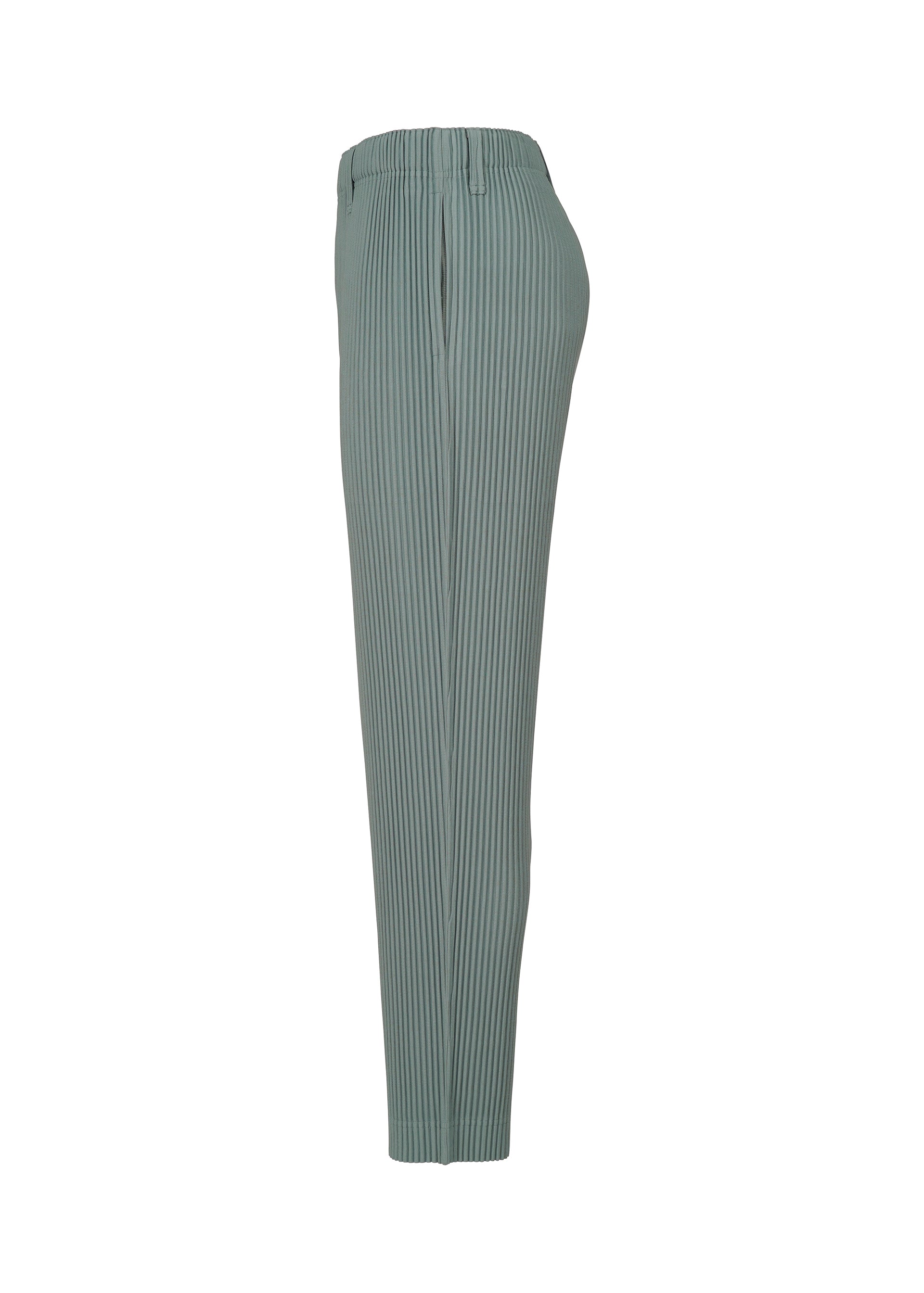A detail shot of the HOMME PLISSÉ ISSEY MIYAKE TAILORED PLEATS 1 trousers.