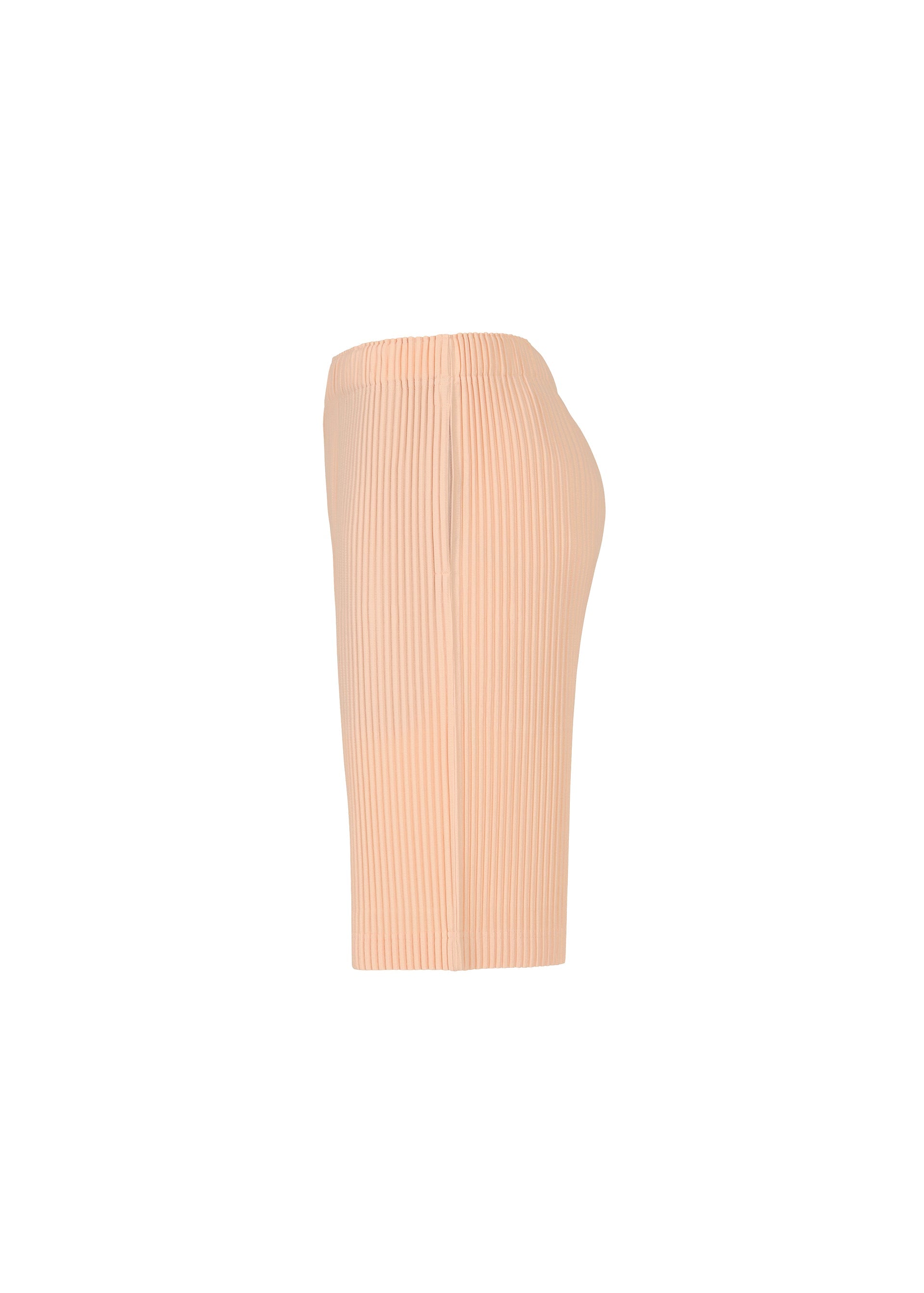 A detail shot of the HOMME PLISSÉ ISSEY MIYAKE COLOR PLEATS trousers.