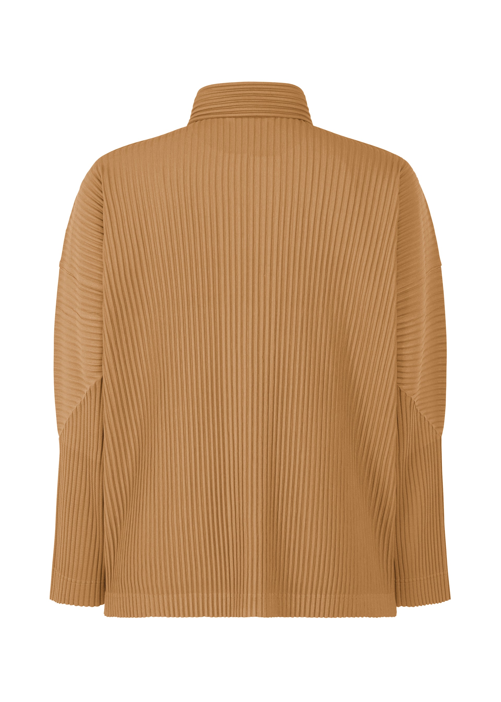 A detail shot of the HOMME PLISSÉ ISSEY MIYAKE MONTHLY COLORS OCTOBER shirt.