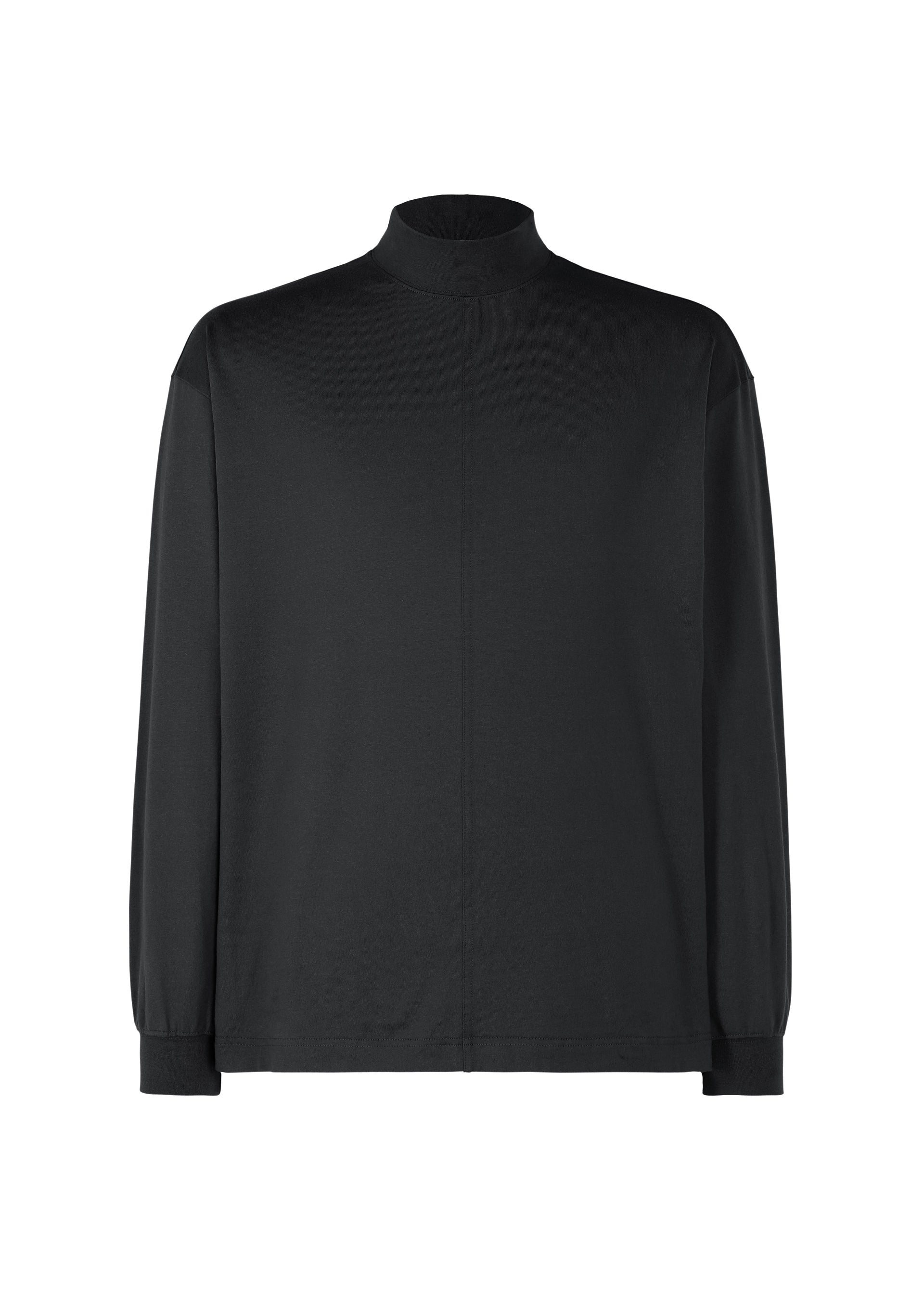 A product shot of the HOMME PLISSÉ ISSEY MIYAKE Black Turtleneck Top top in black (15).